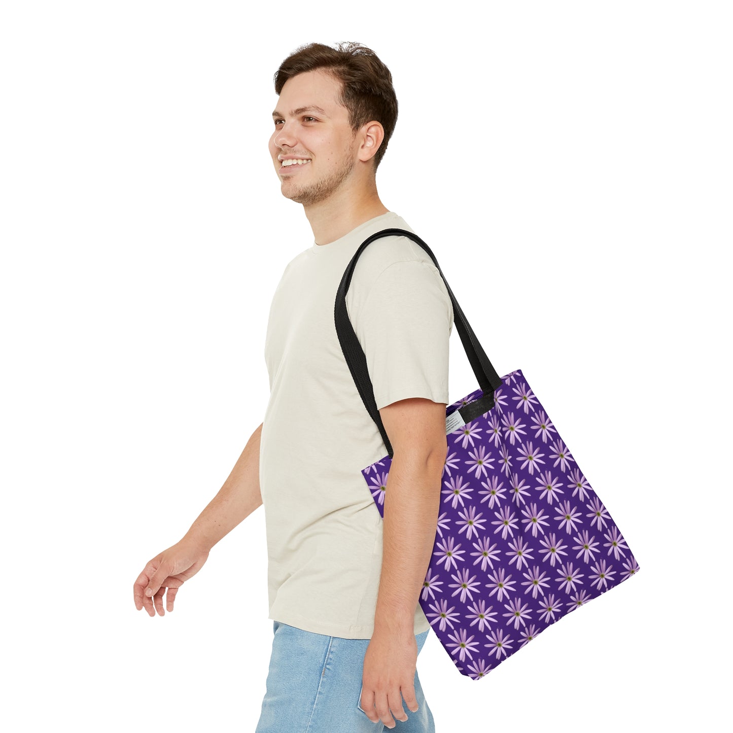 Aster Purple Tote Bag