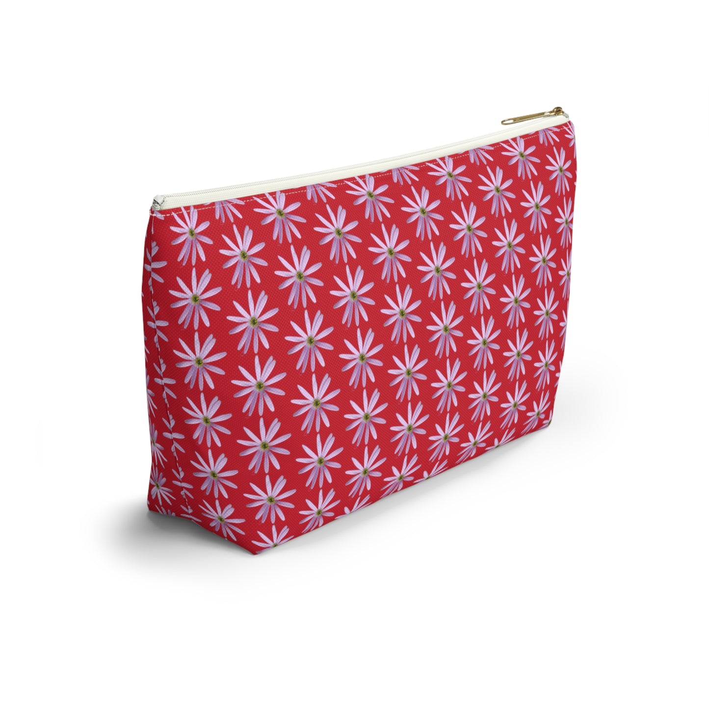 Aster Flower Accessory Pouch w T-bottom