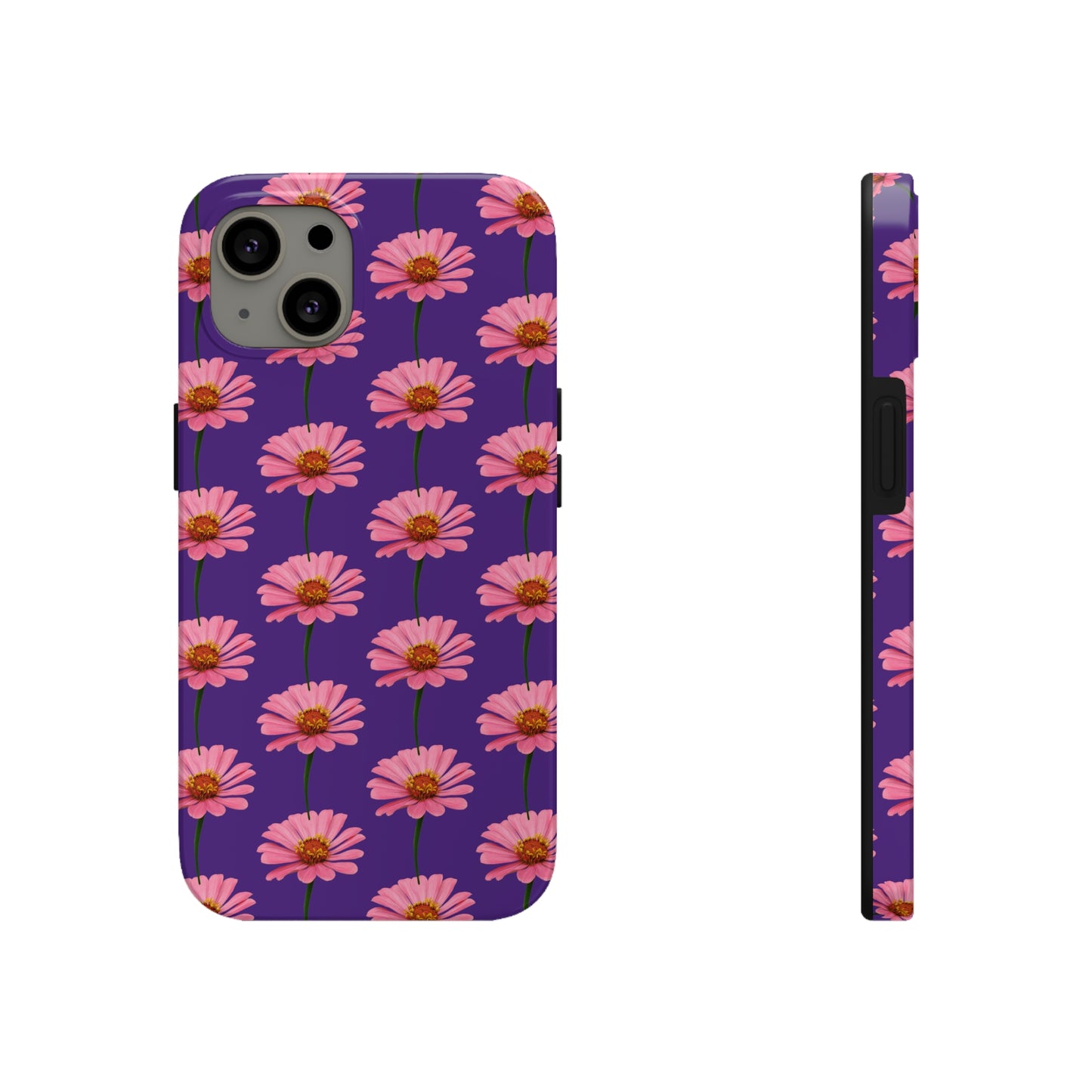 Pink Zinnia Purple Tough Phone Case