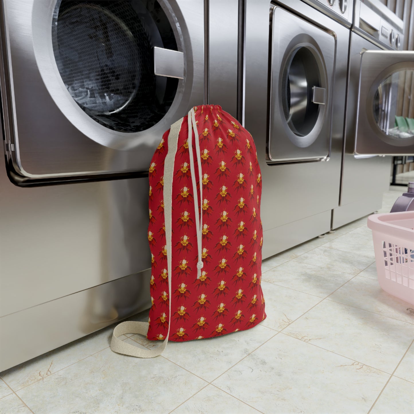 Orchid Sepal Red Laundry Bag