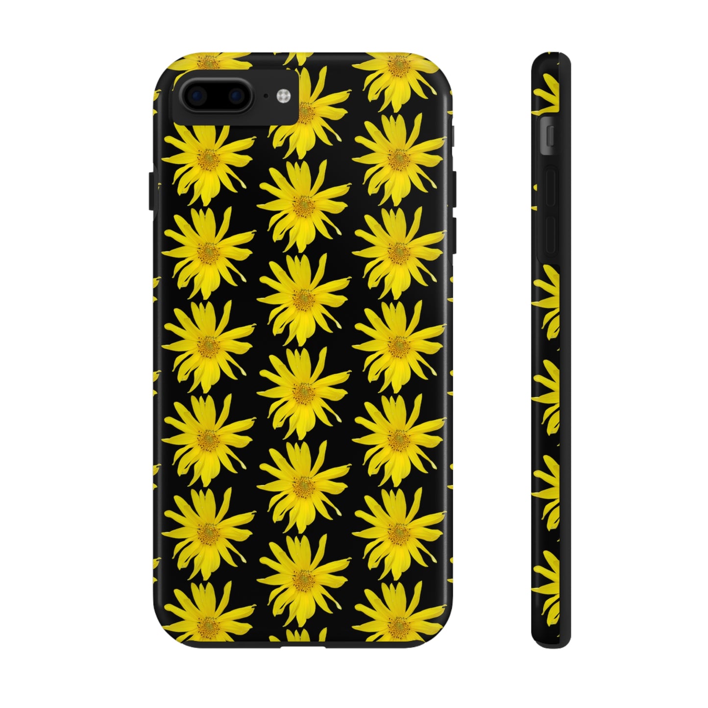 Wild Sunflower Black Tough Phone Case