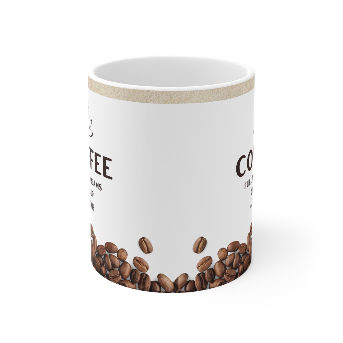 White Coffee Mug 11oz - Fueling Dreams