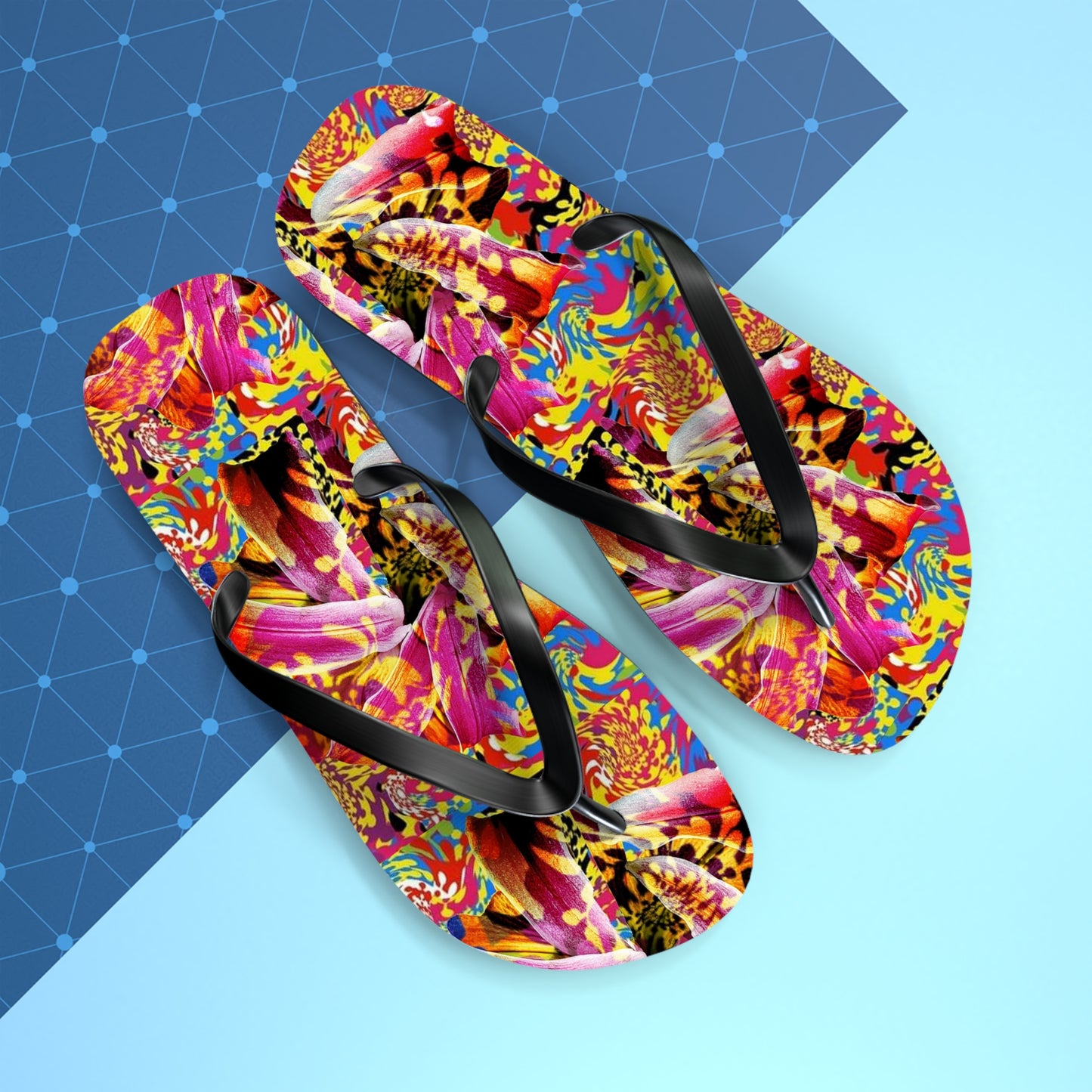 Floral Fiesta Flip Flops