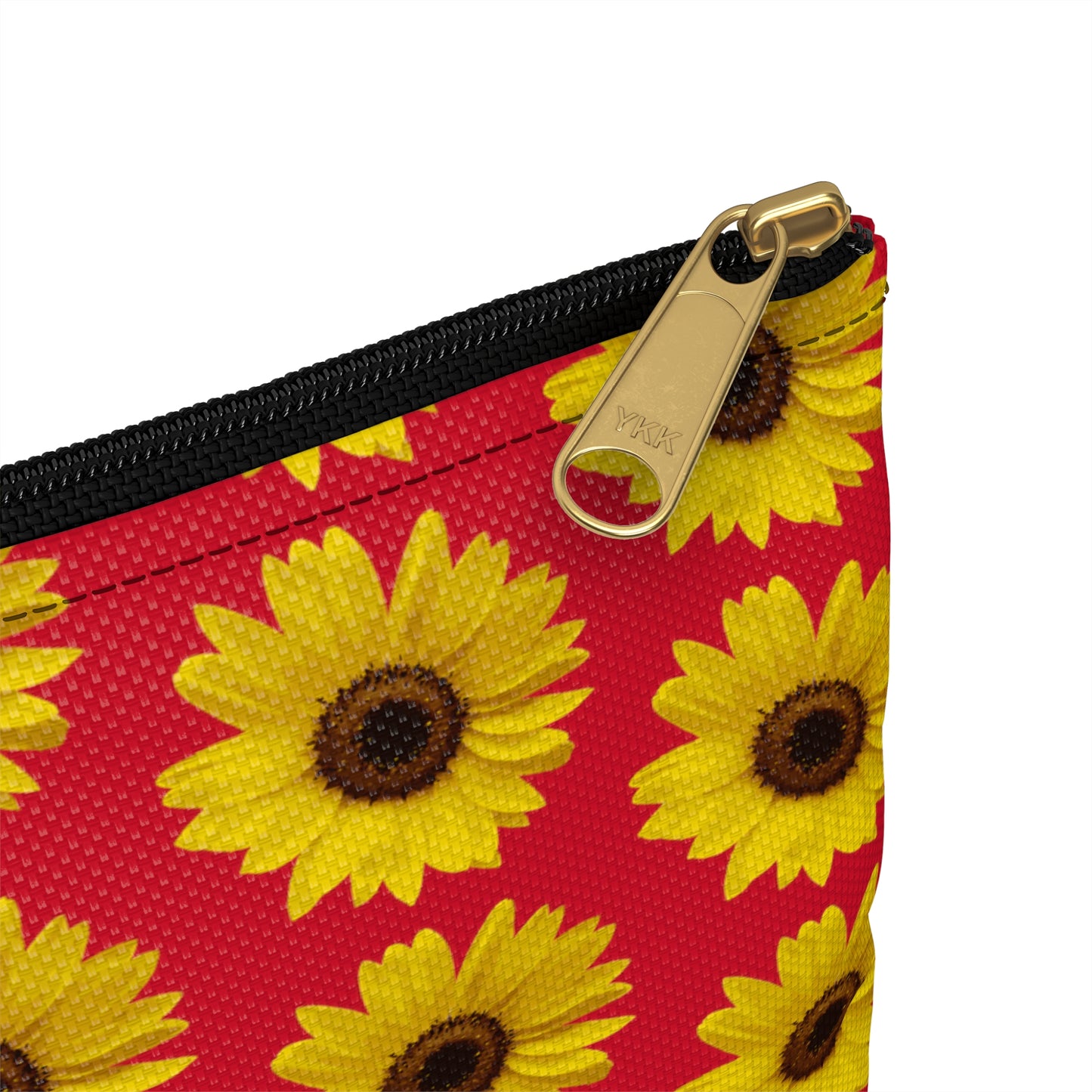 Sunflower Red Accessory Pouch