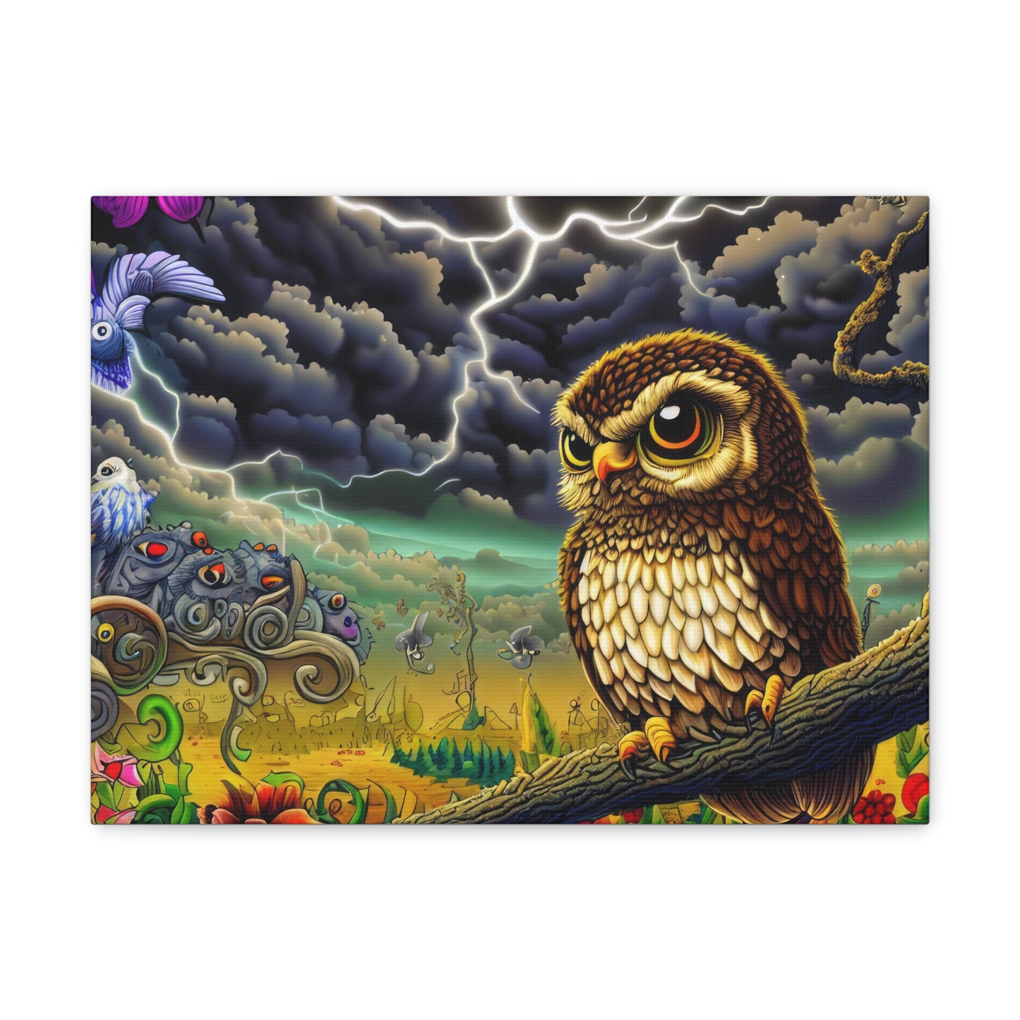 Oklahoma Owl - Canvas Wall Art