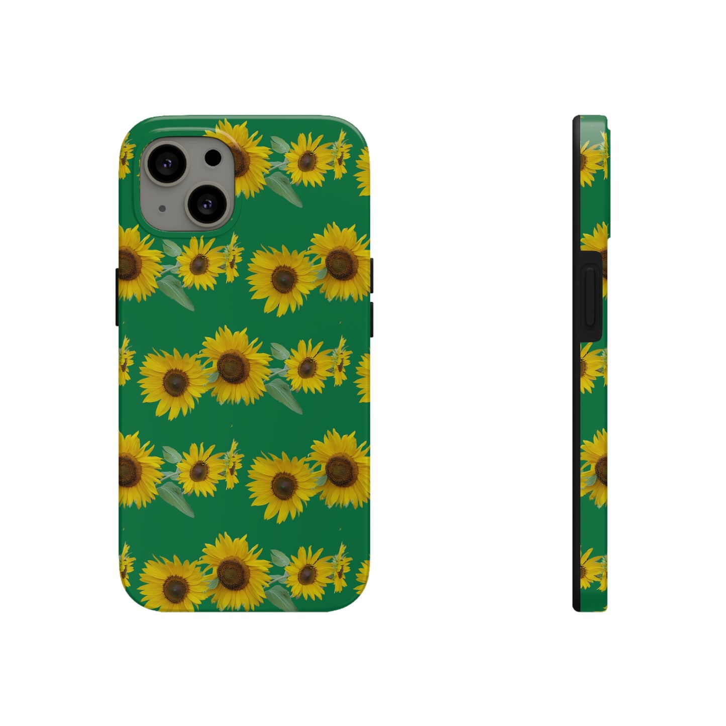 Sunflower Cluster Green Tough Phone Case