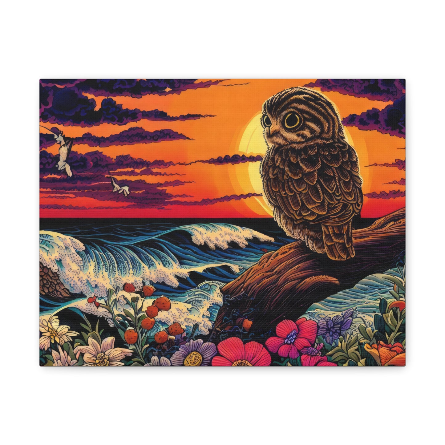 Wisconsin Owl  - Canvas Wall Art