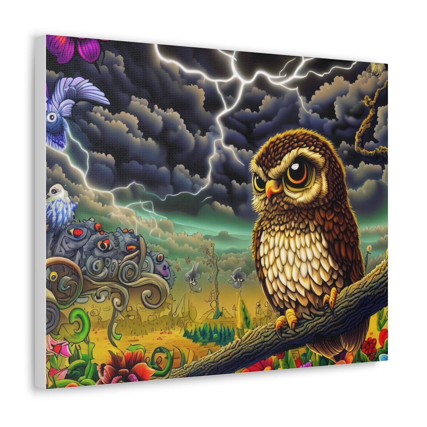 Oklahoma Owl - Canvas Wall Art