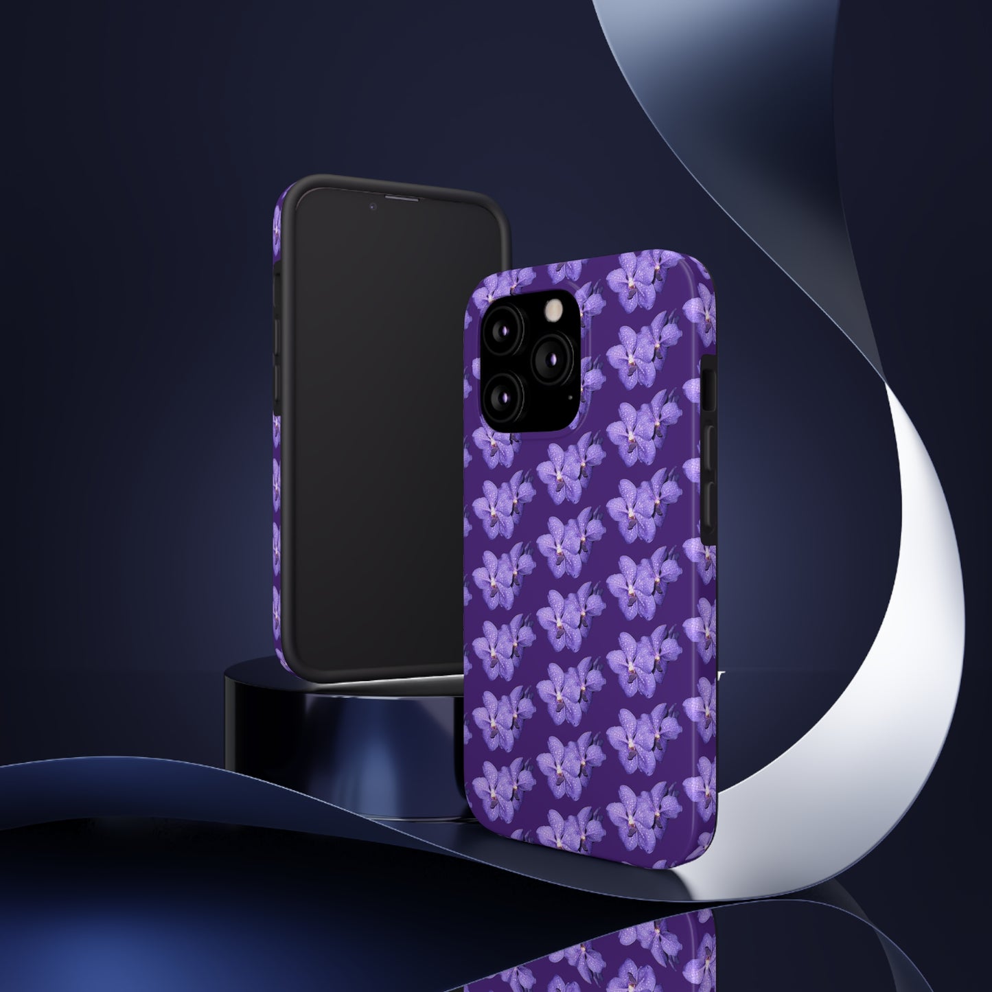 Blue Orchid Purple Tough Phone Case