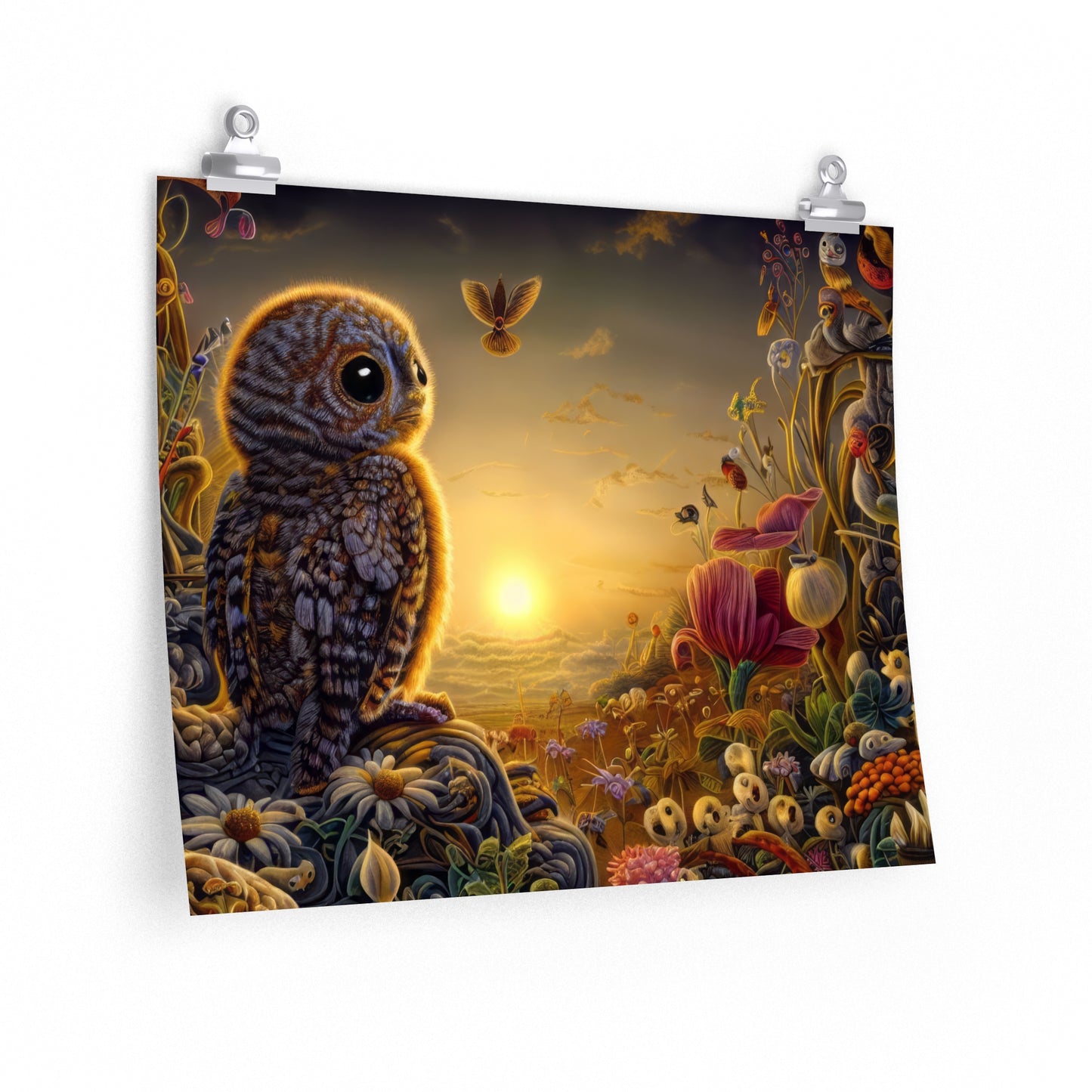 Ajax Owl - Premium Matte horizontal poster