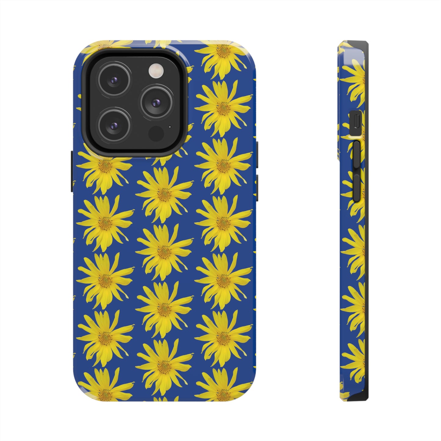 Wild Sunflower Blue Tough Phone Case