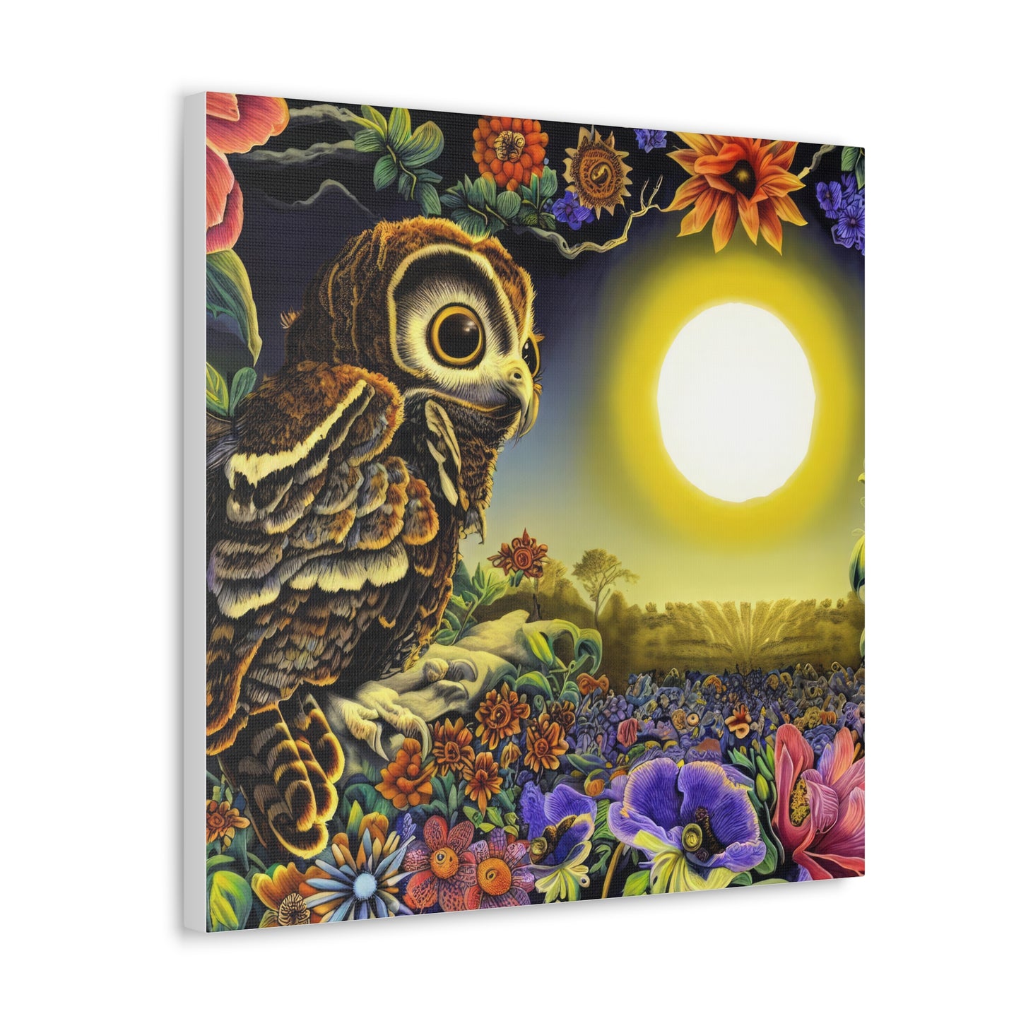 New Hampshire Owl - Canvas Wall Art