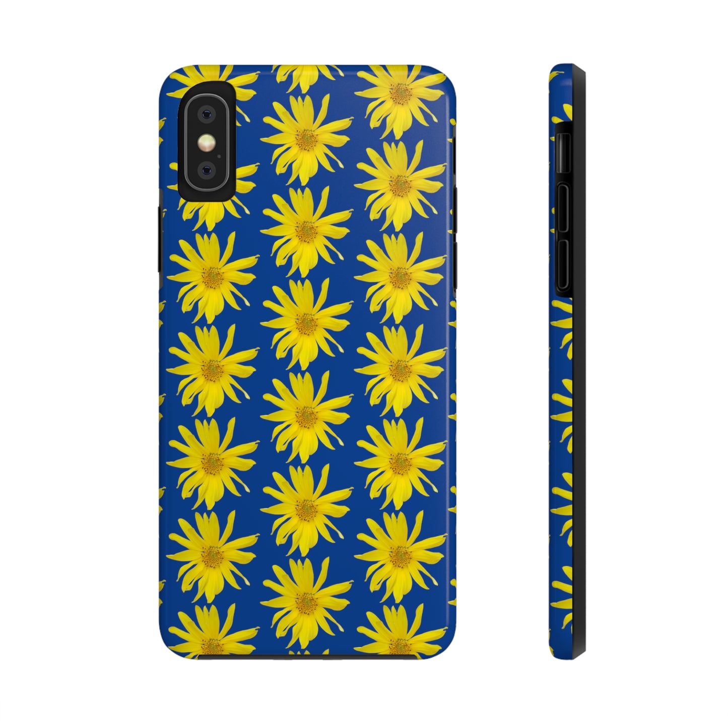 Wild Sunflower Blue Tough Phone Case