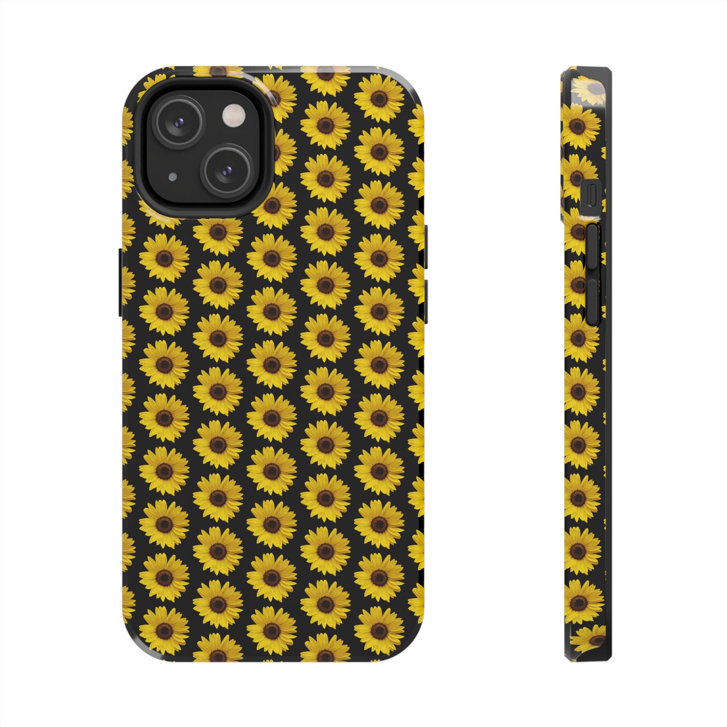 Sunflower Black Tough Phone Case