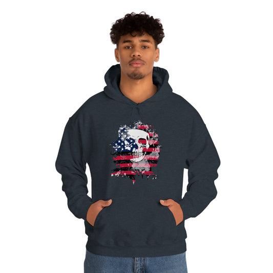 Skull and Flag Unisex Heavy Blend™ Hooded Sweatshirt