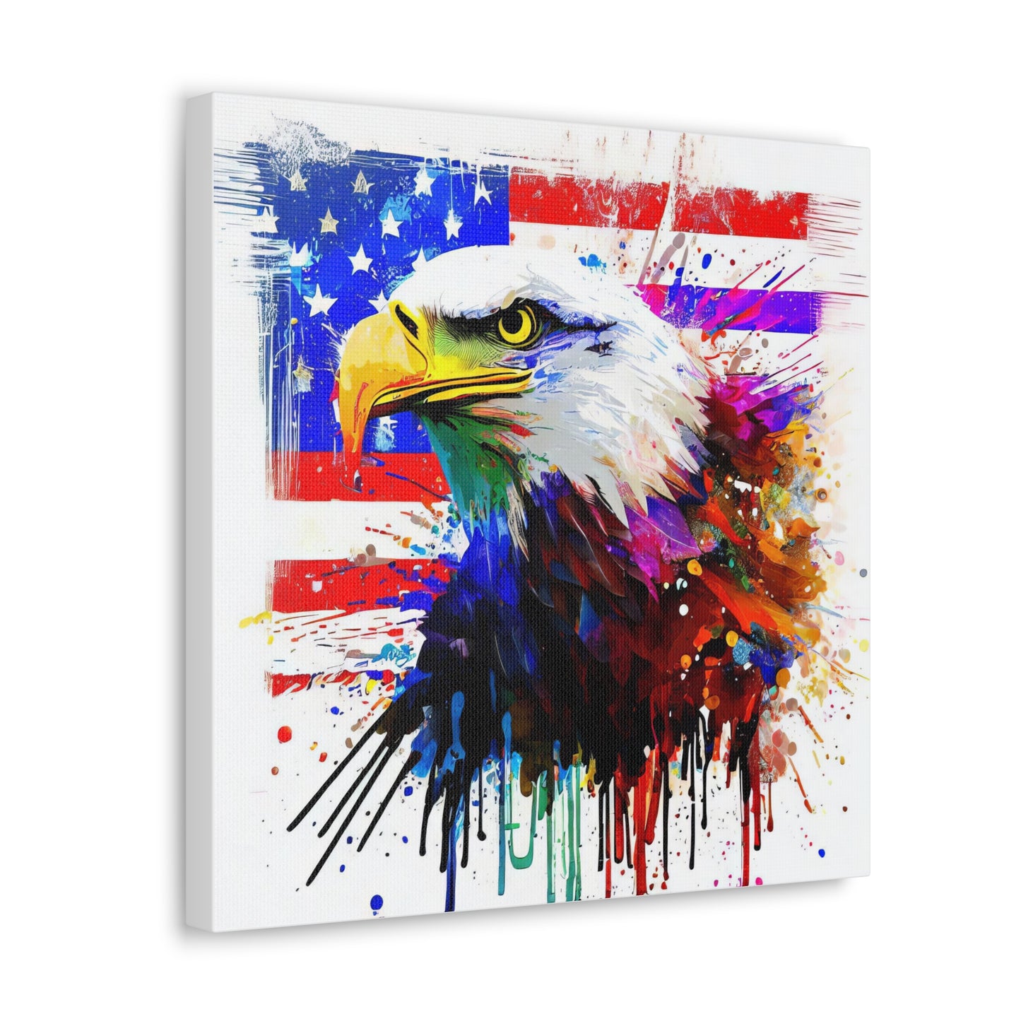 American Eagle Flag  - Canvas Wall Art