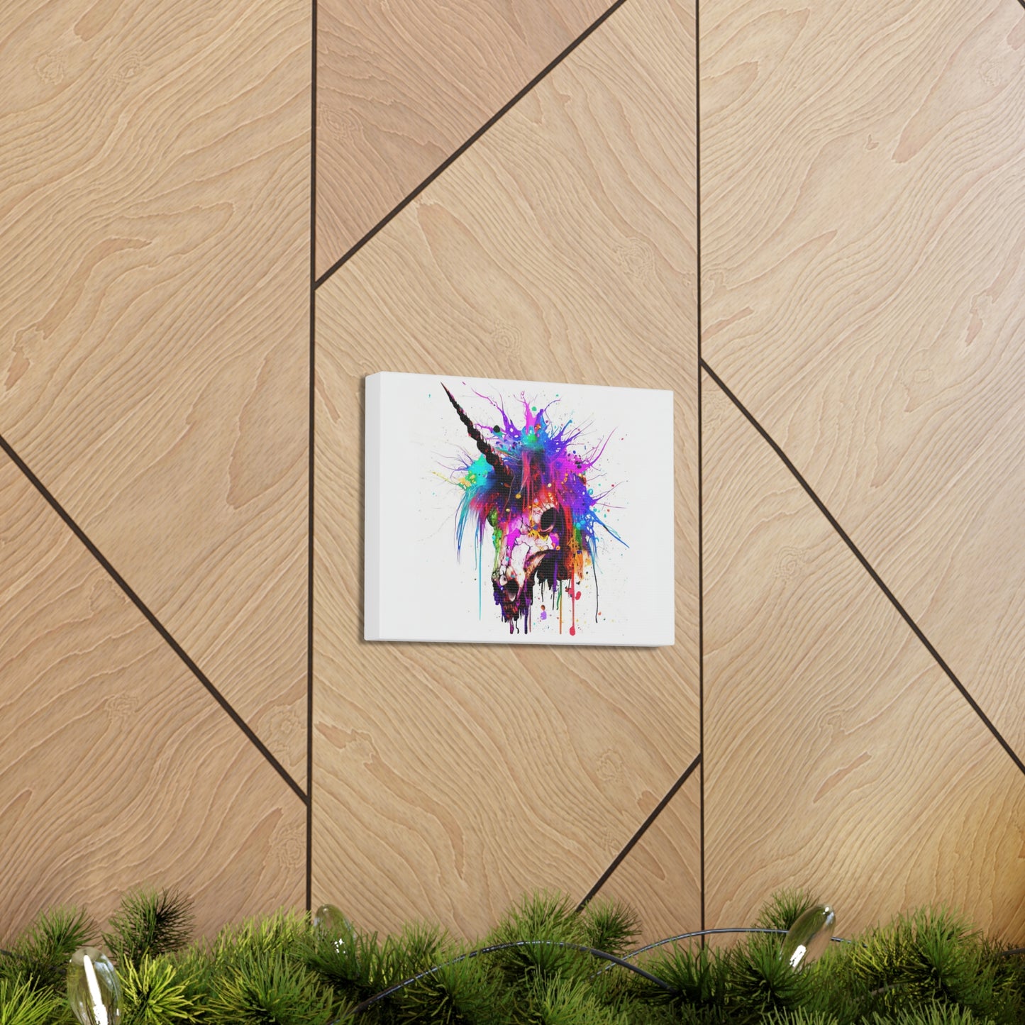 Unicorn Skull - Canvas Wall Art