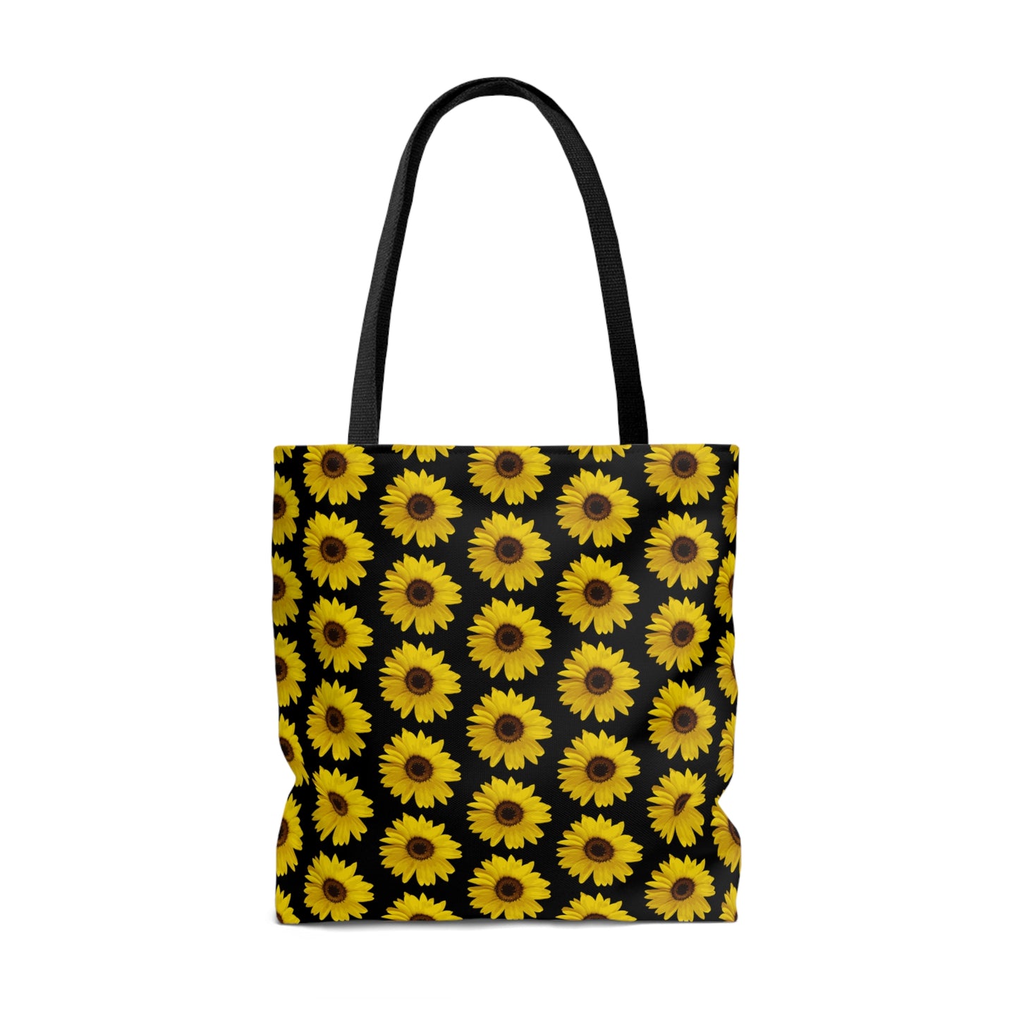 Sunflower Black Tote Bag