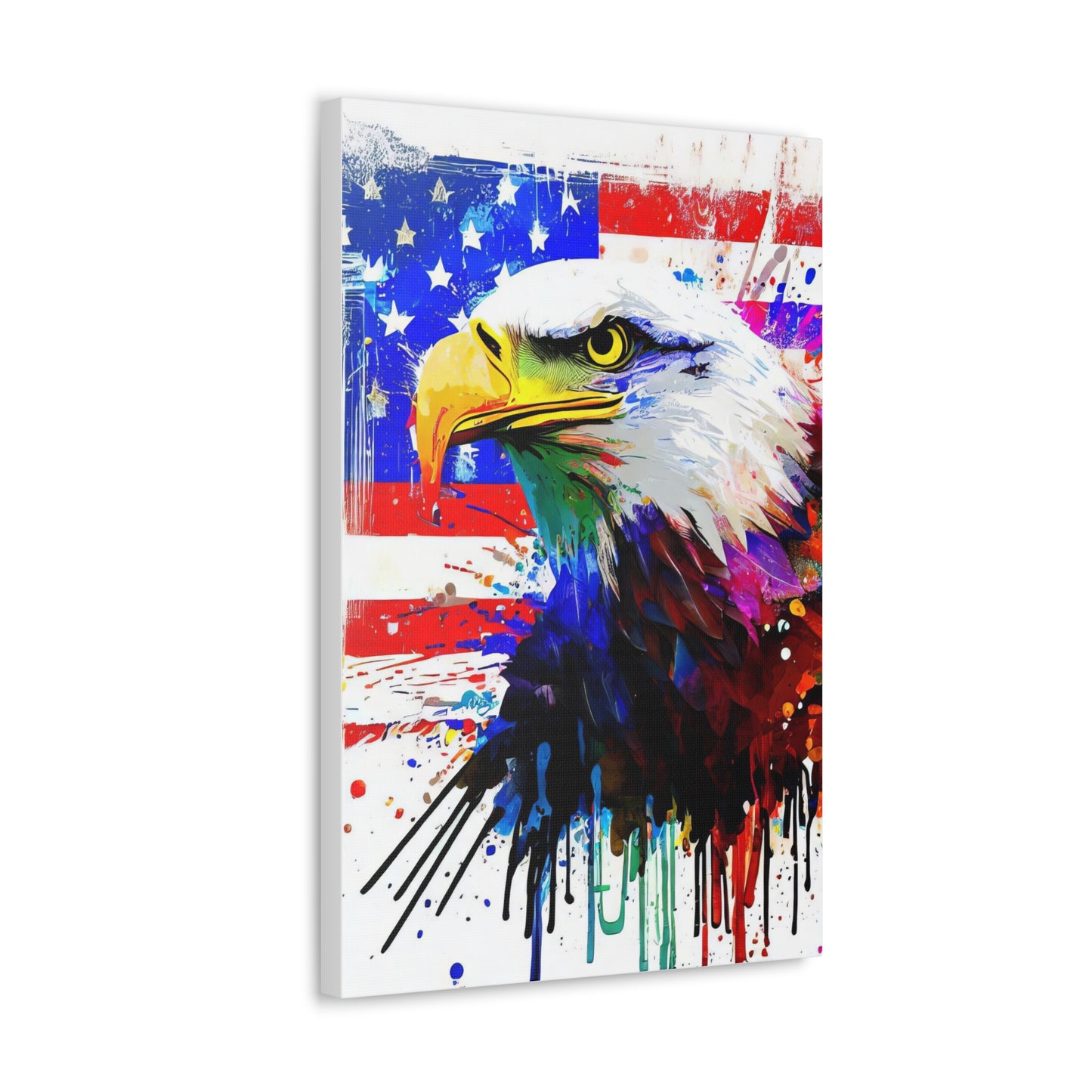 American Eagle Flag  - Canvas Wall Art