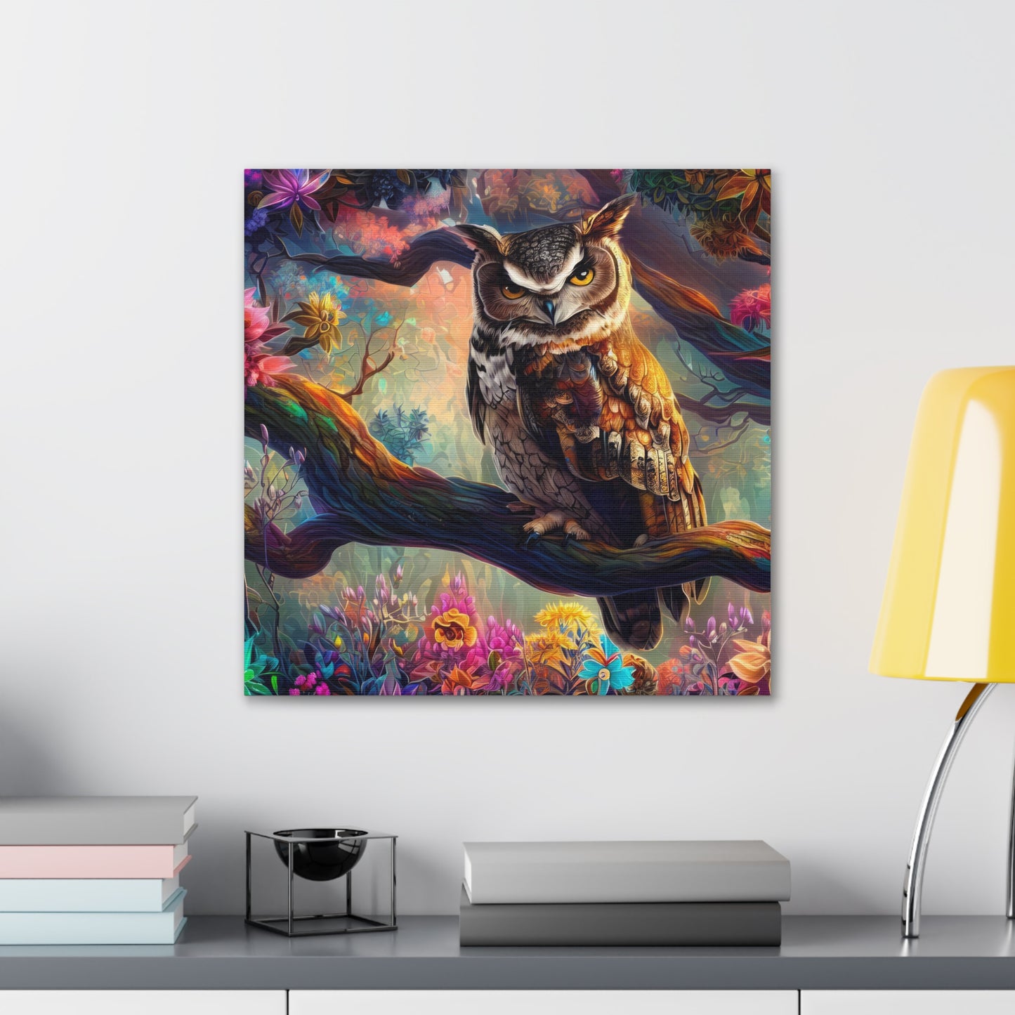 South Dakota Owl - Canvas Wall Art