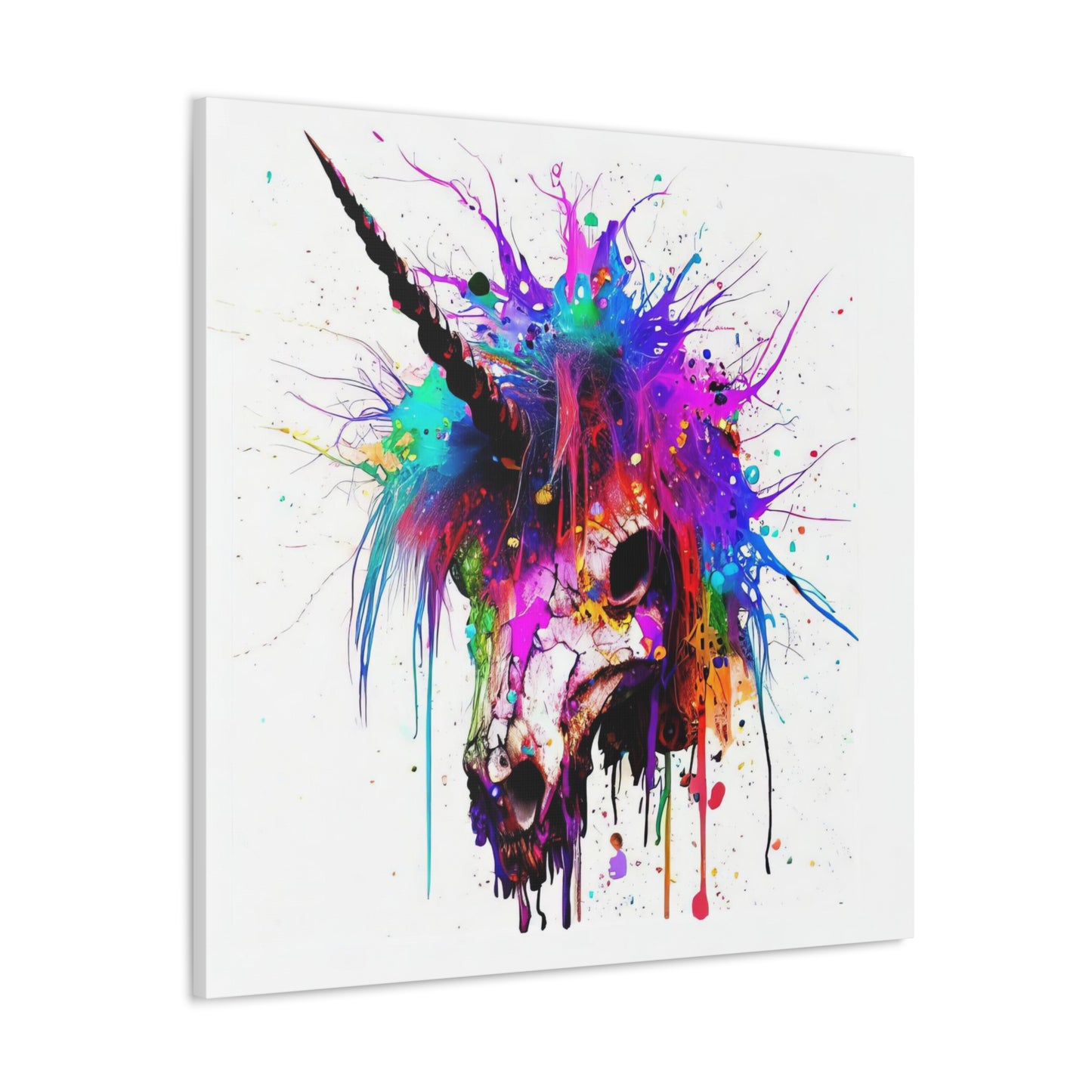 Unicorn Skull - Canvas Wall Art