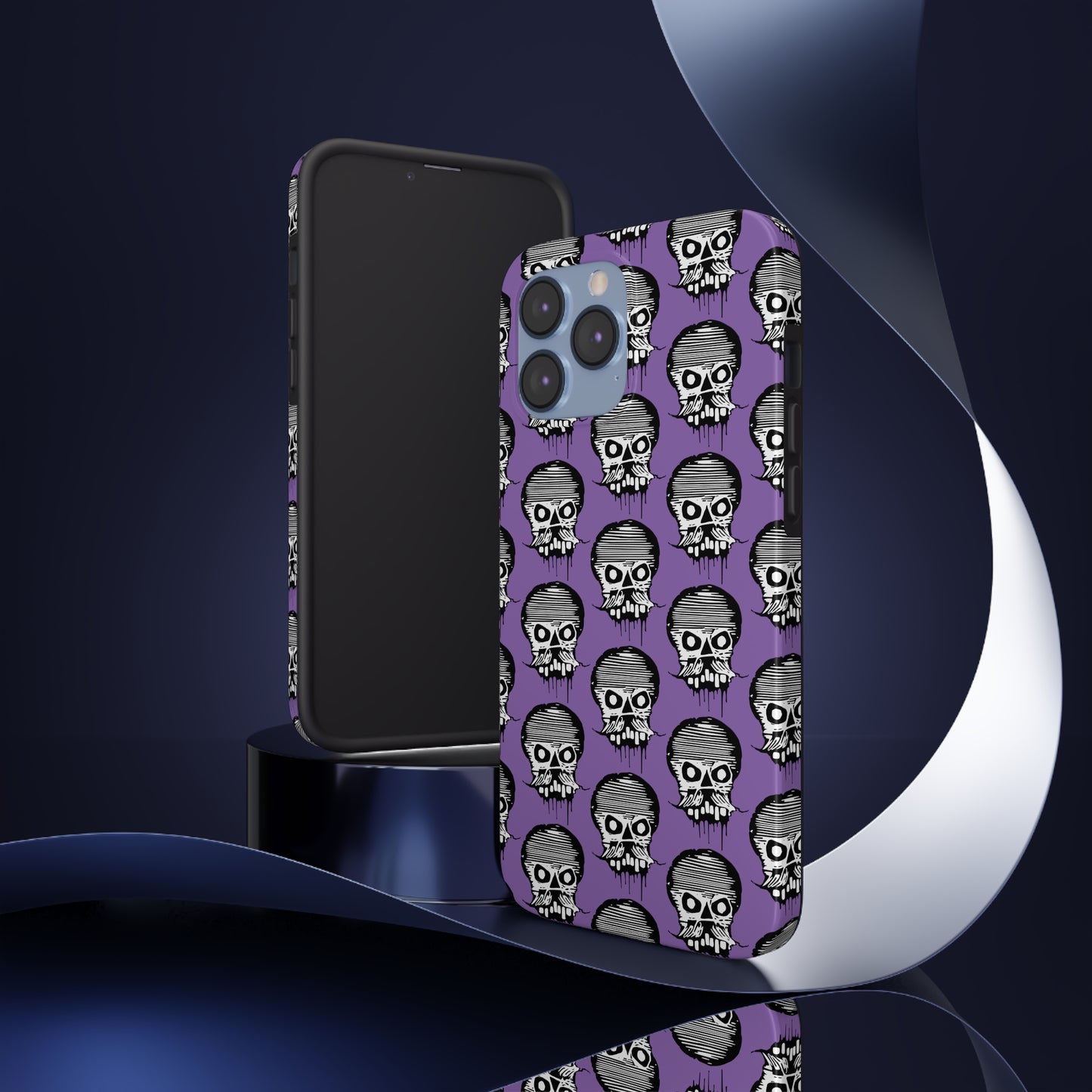 Skull Purple Tough Phone Case