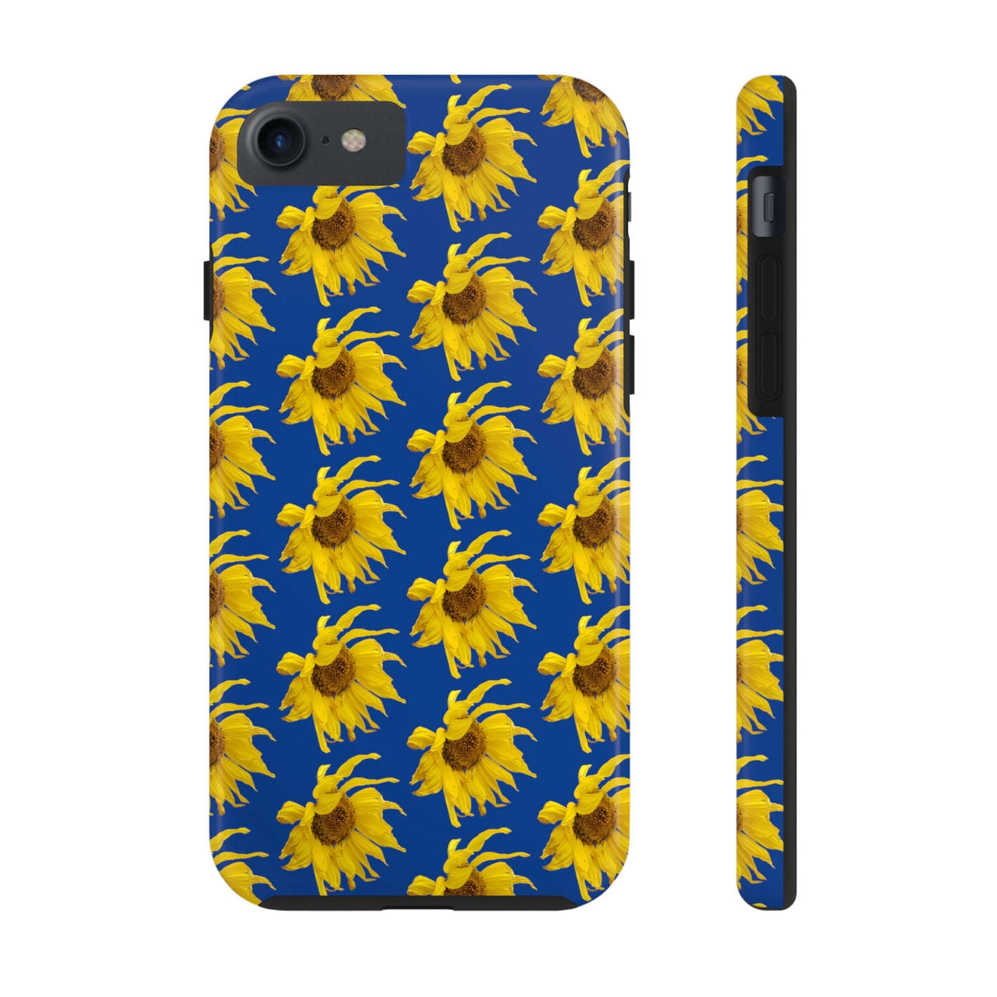 Fall Sunflower Blue Tough Phone Case