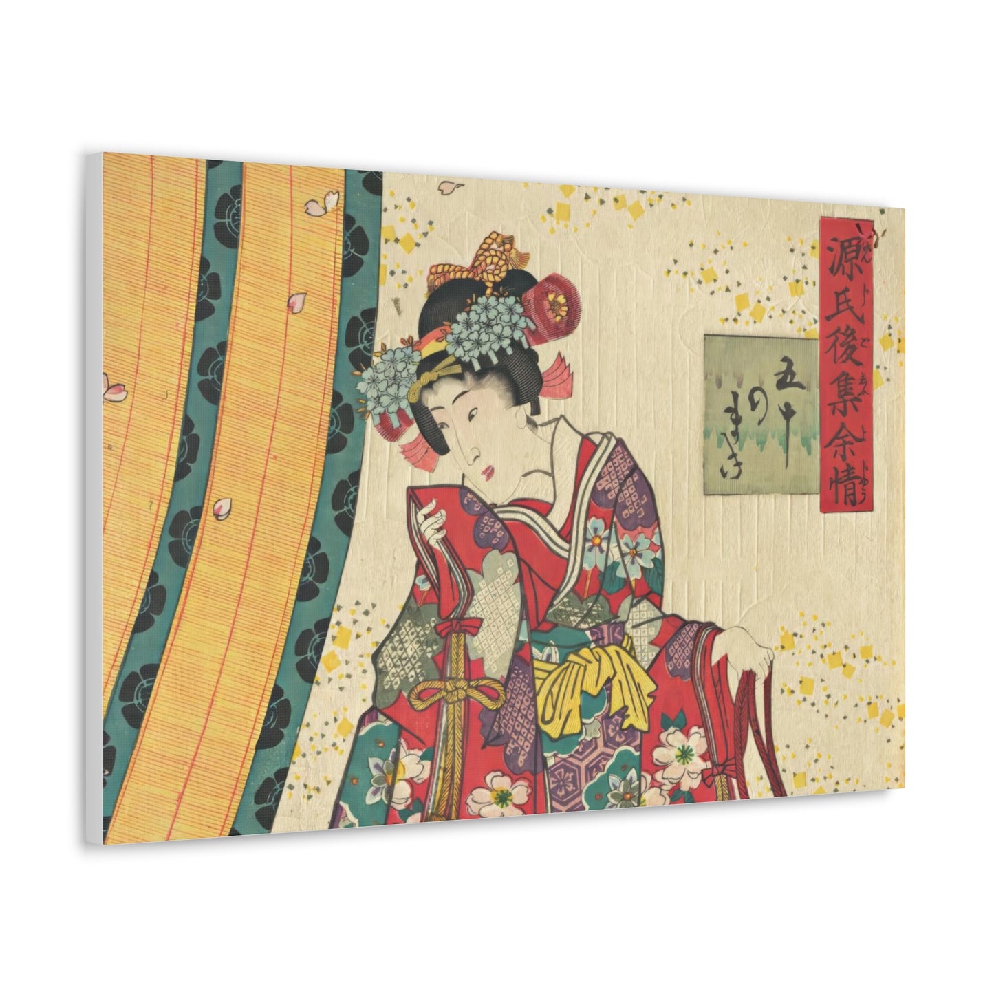 Utagawa Kunisada - Parody of the Third Princess and Kashiwagi Wall Art