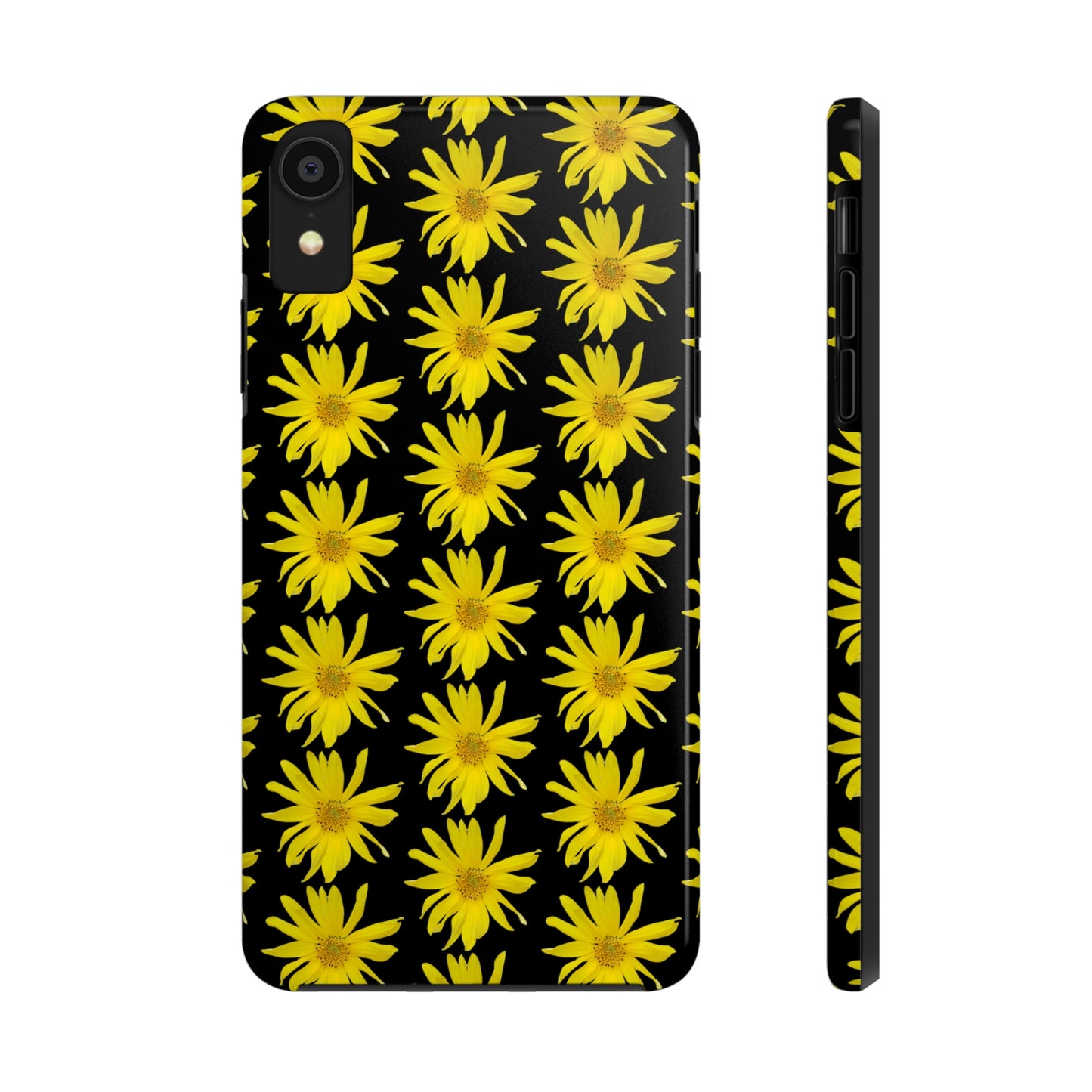 Wild Sunflower Black Tough Phone Case