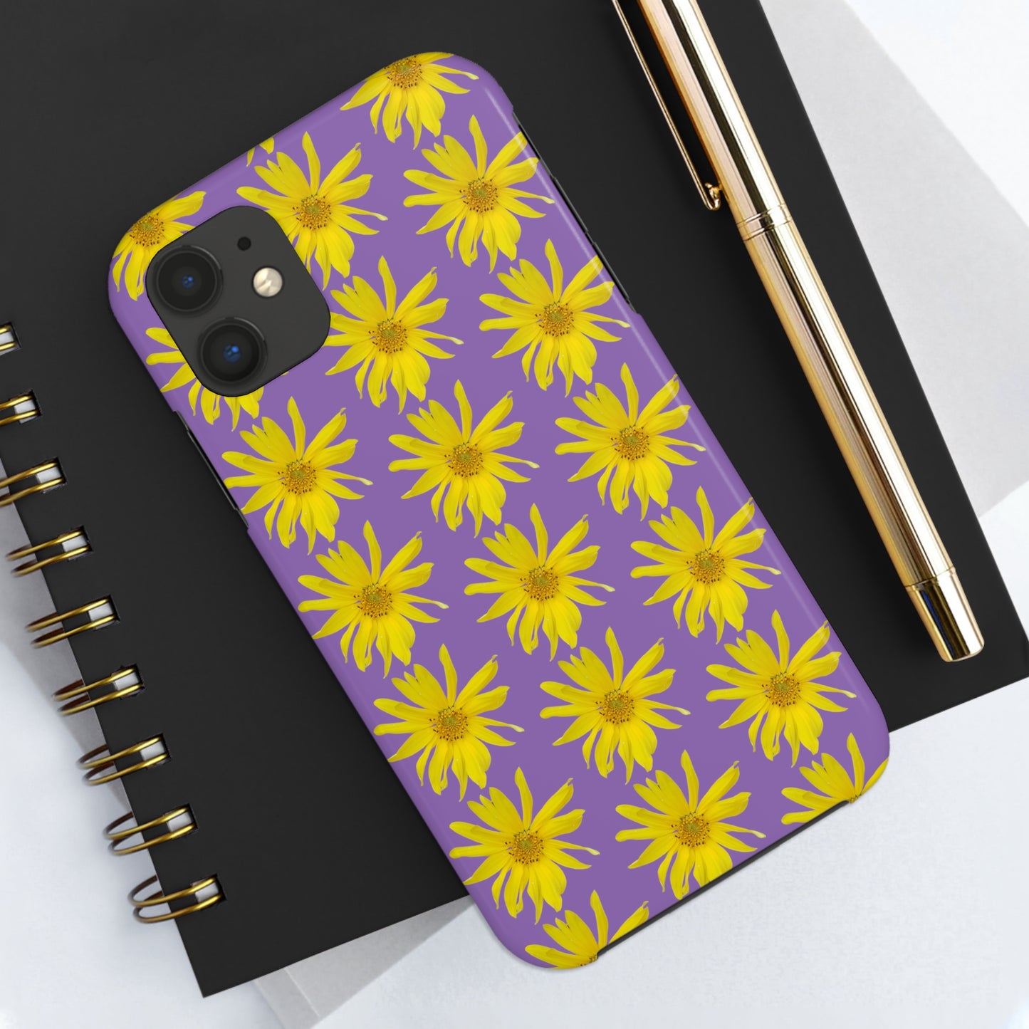 Wild Sunflower Purple Tough Phone Case