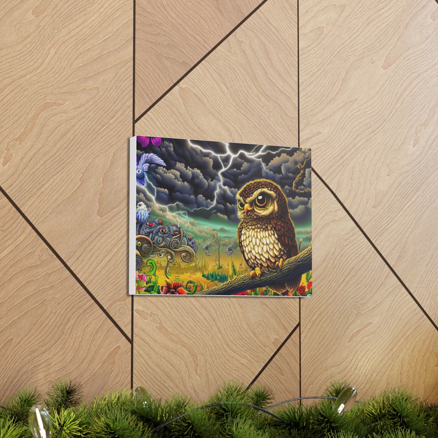 Oklahoma Owl - Canvas Wall Art