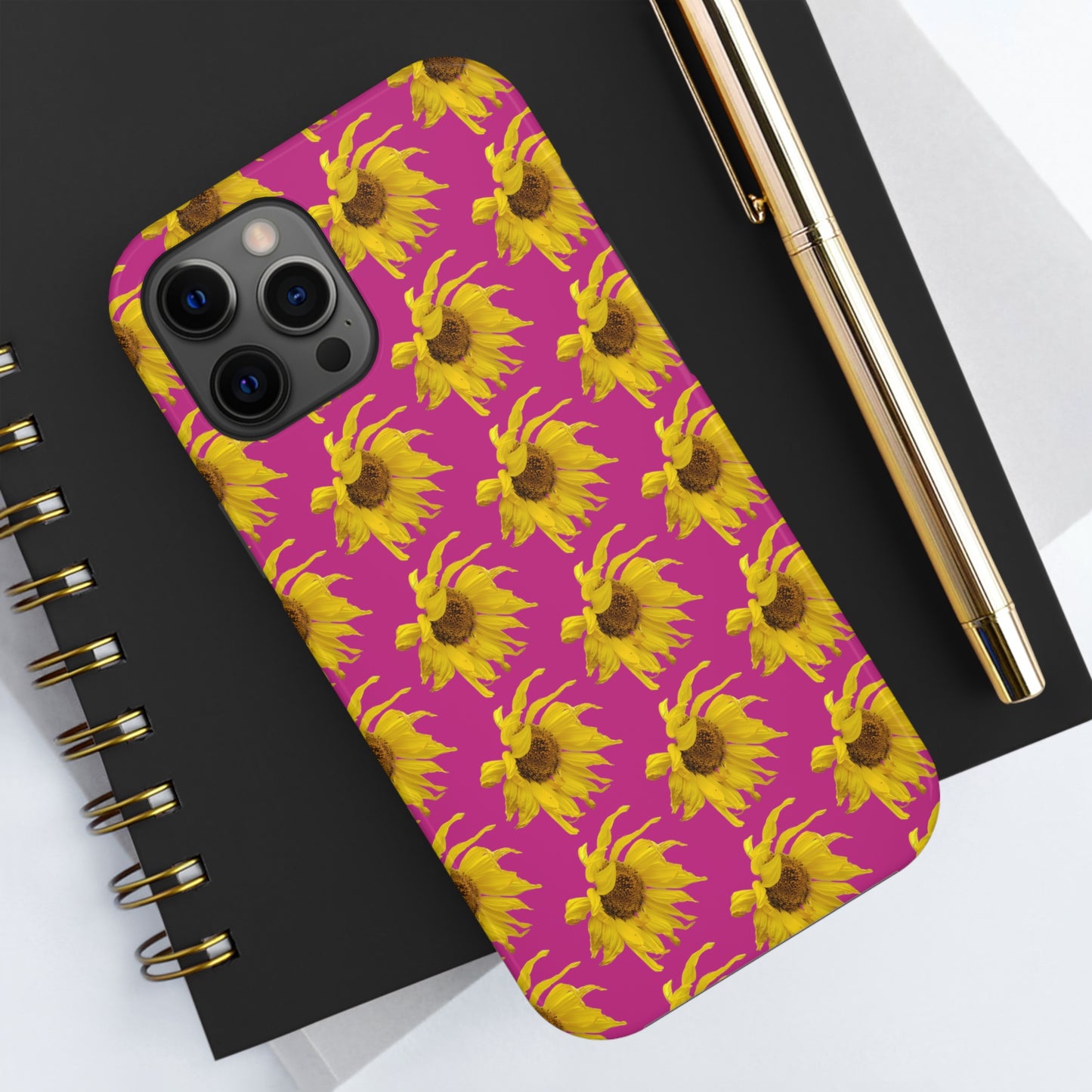 Fall Sunflower Pink Tough Phone Case