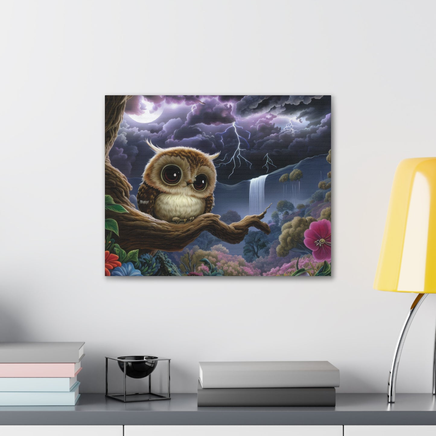 Rhode Island Owl - Canvas Wall Art