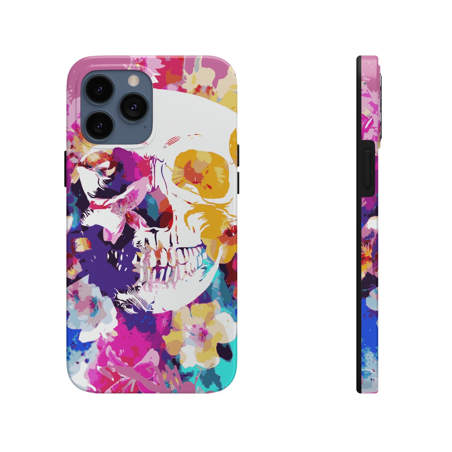 Skull and Bloom Tough Phone Case