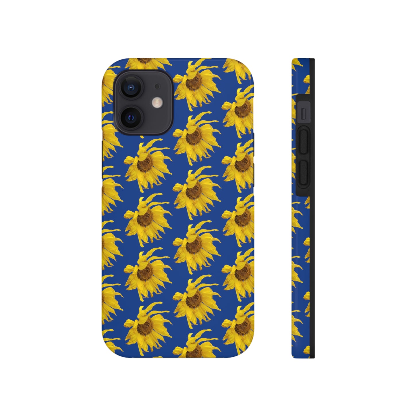 Fall Sunflower Blue Tough Phone Case