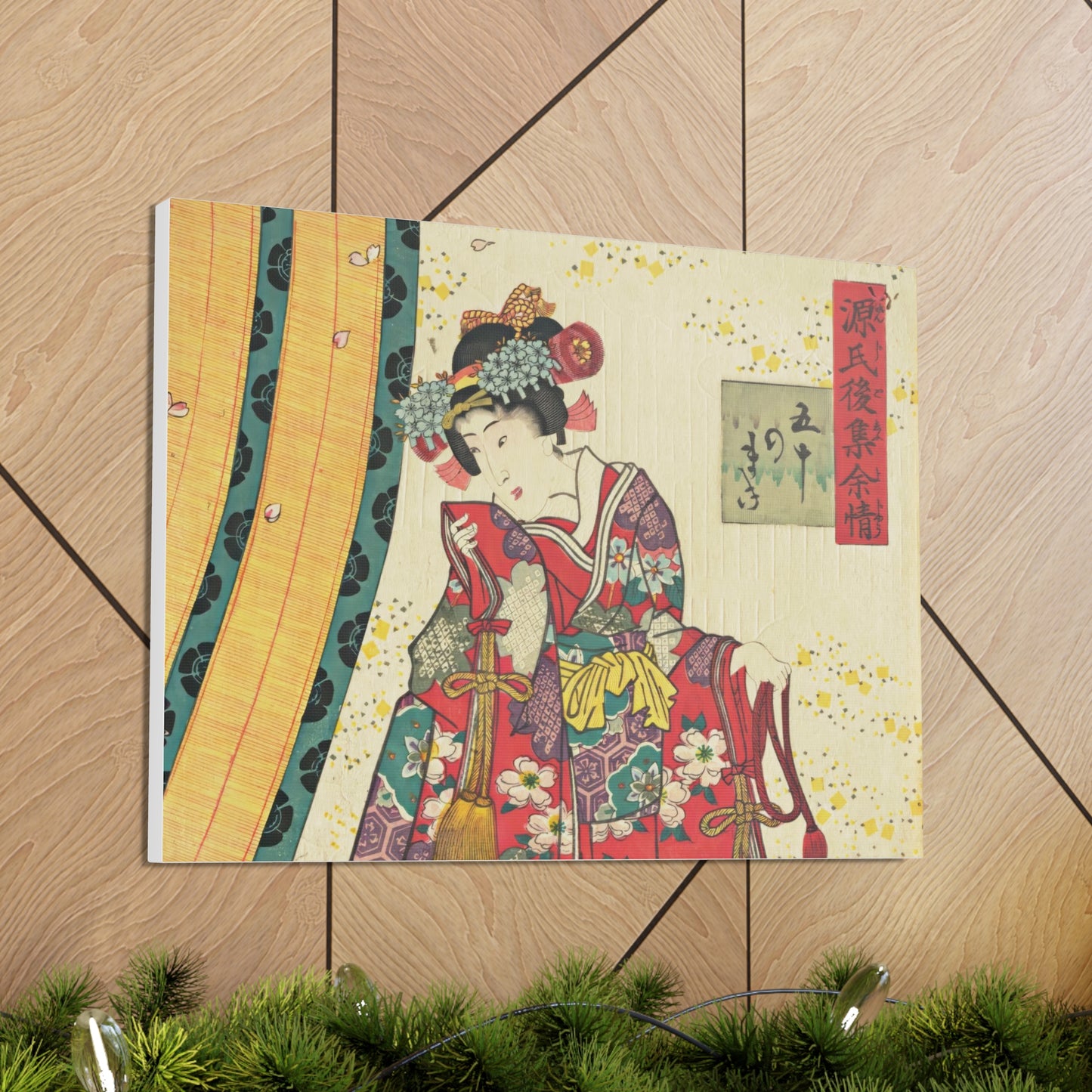 Utagawa Kunisada - Parody of the Third Princess and Kashiwagi Wall Art