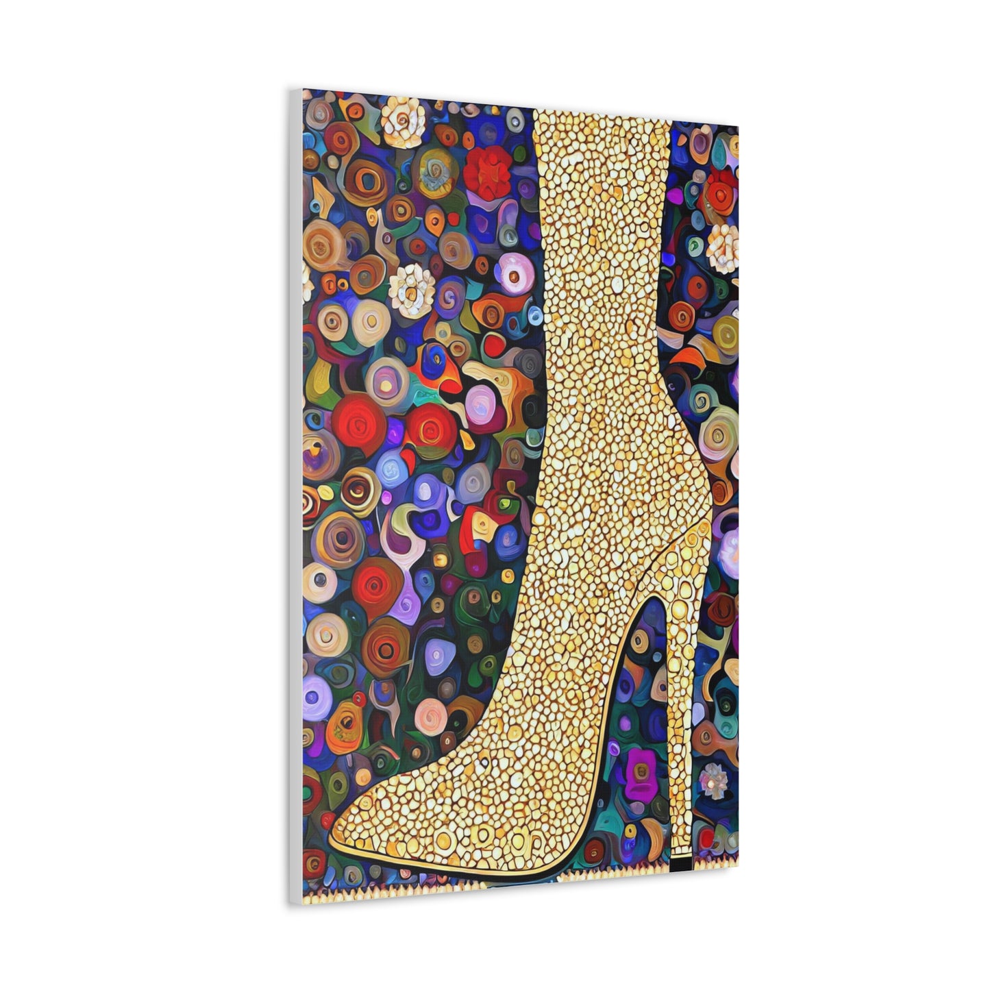 Gold Shoe  - Canvas Wall Art