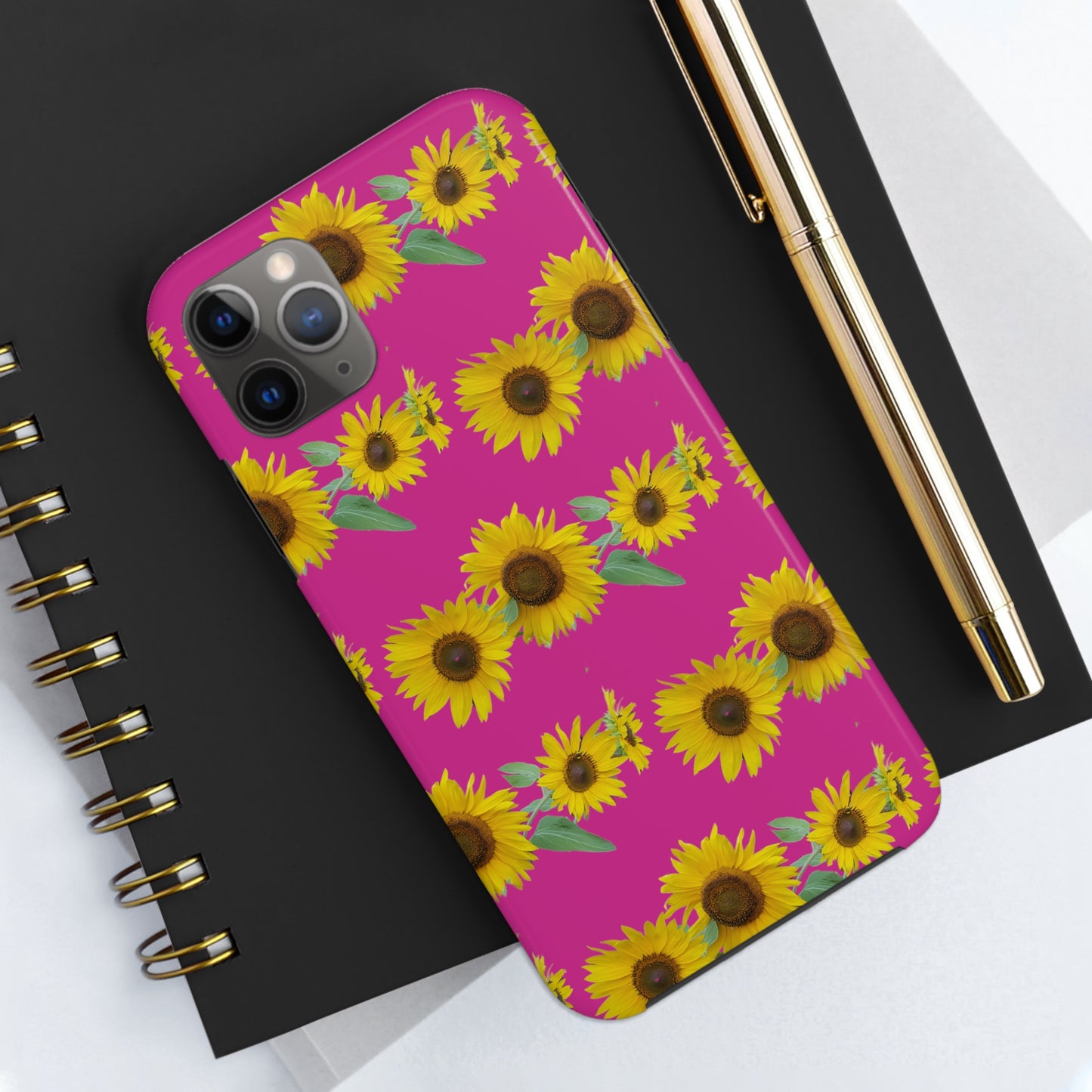 Sunflower Cluster Pink Tough Phone Case