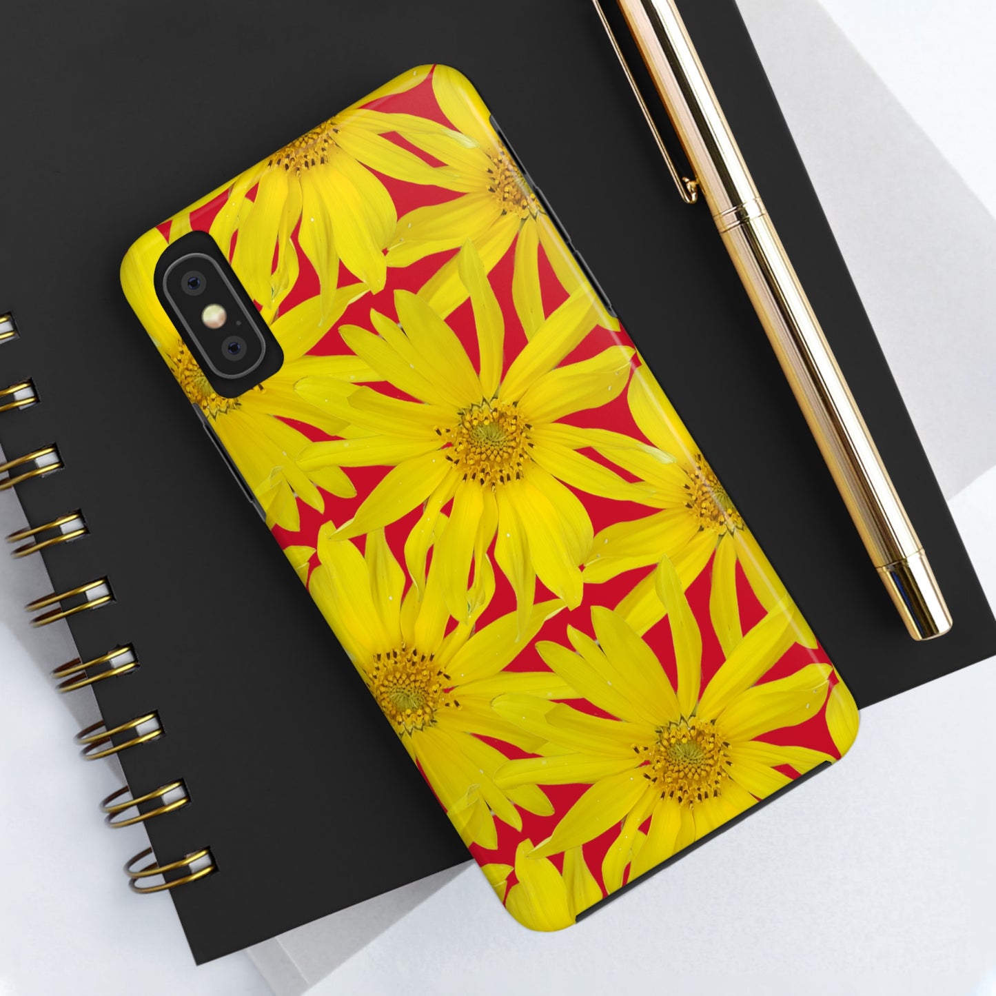 Big Sunflower Red Tough Phone Case