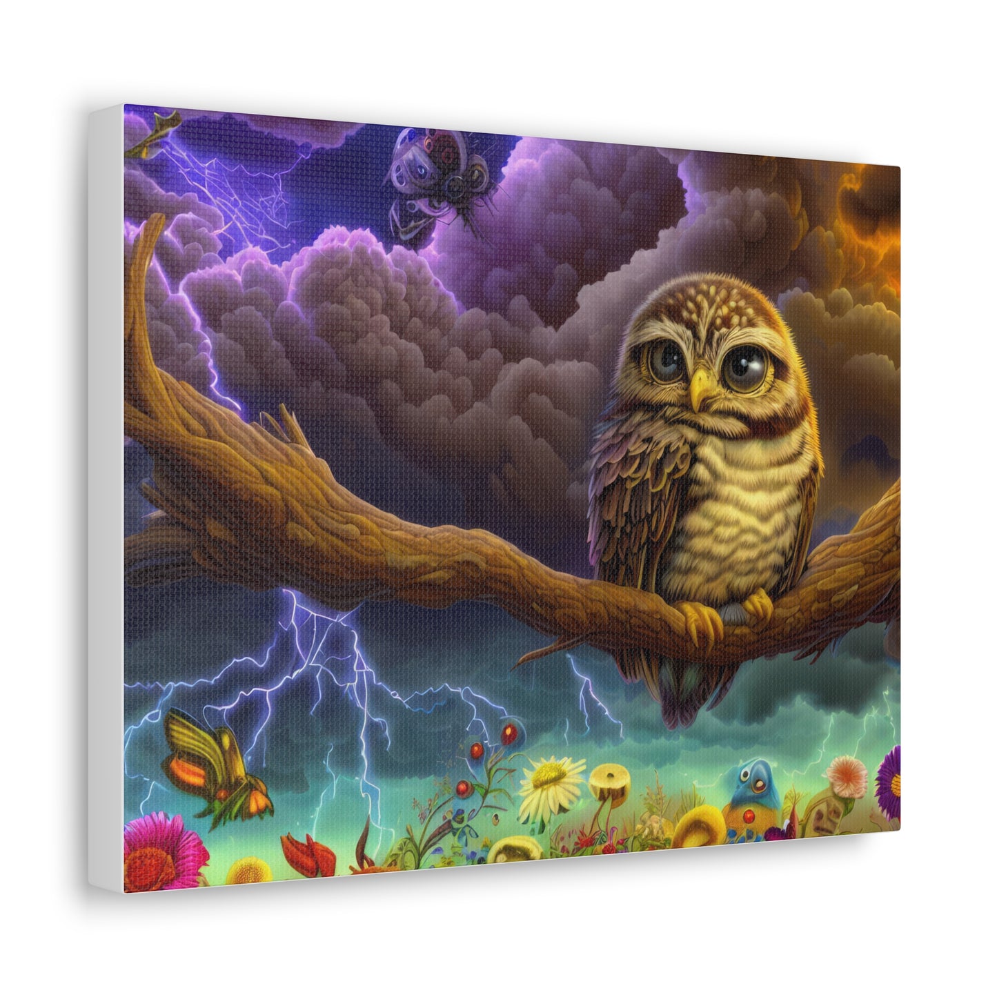 West Virginia Owl - Canvas Wall Art