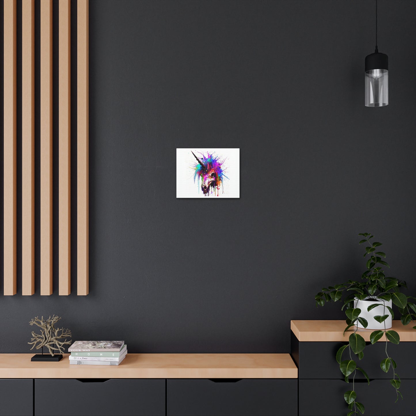 Unicorn Skull - Canvas Wall Art