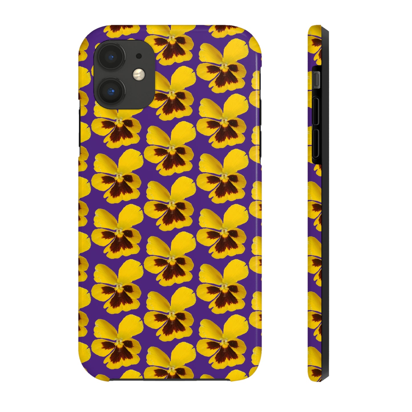 Yellow Pansy Purple Tough Phone Case