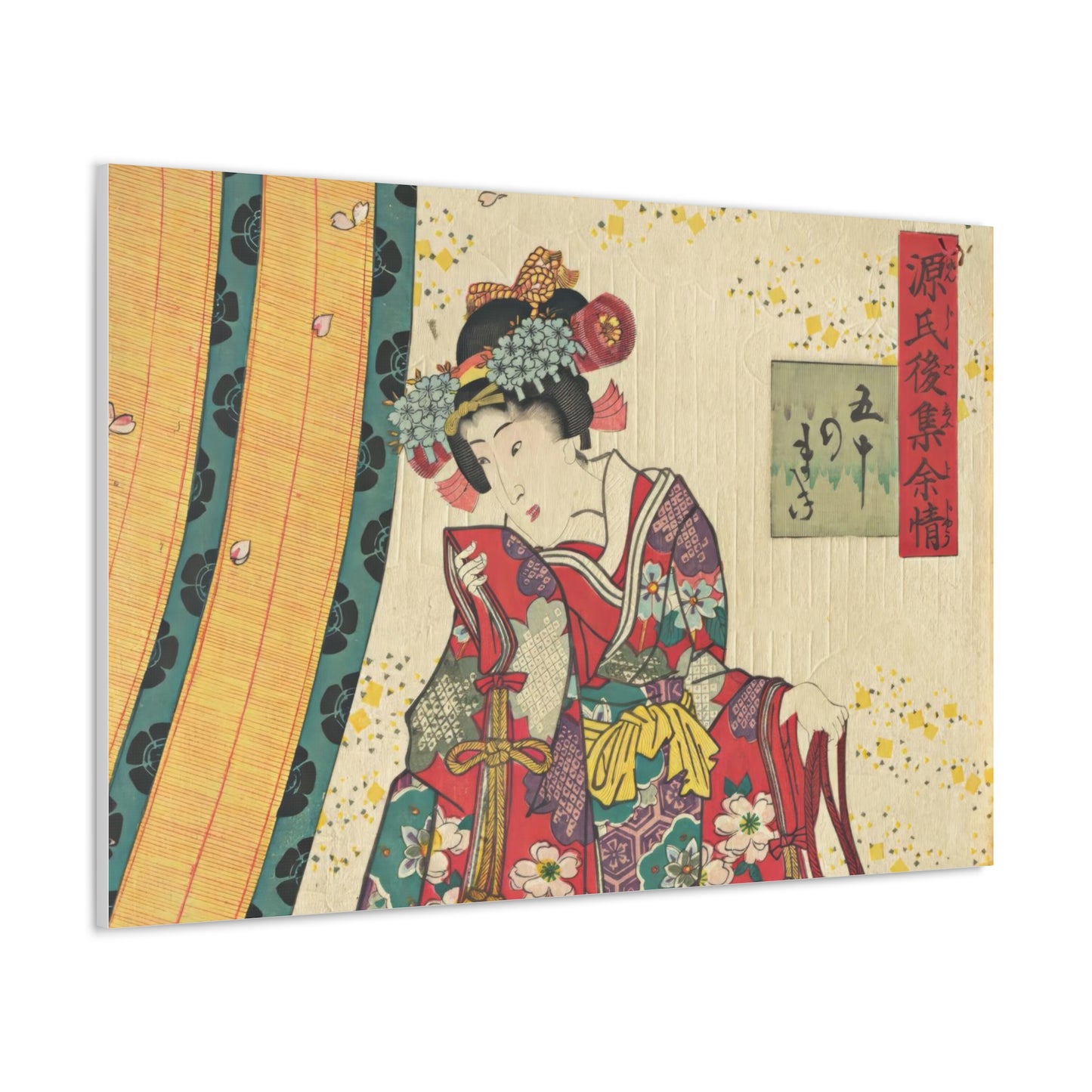 Utagawa Kunisada - Parody of the Third Princess and Kashiwagi Wall Art