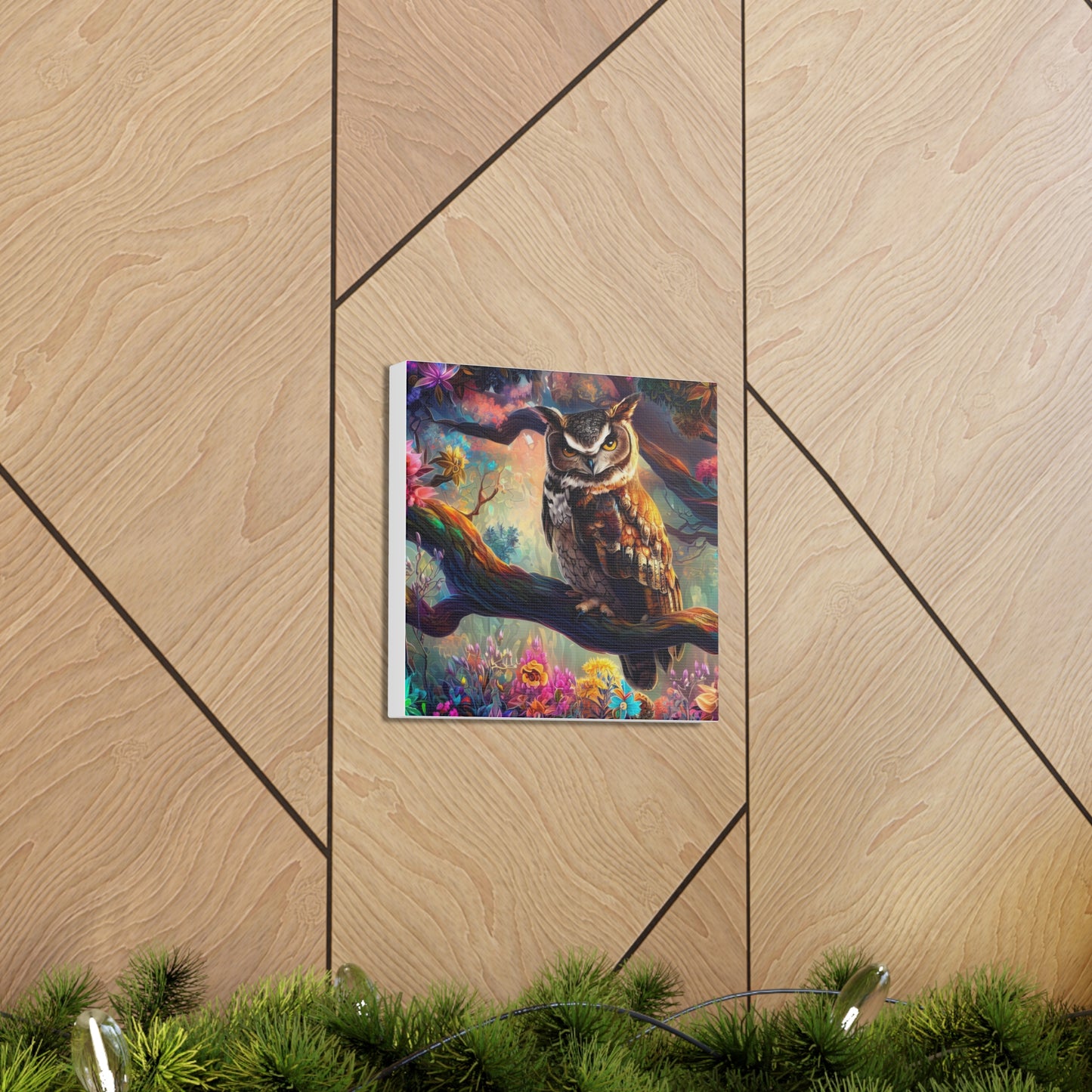 South Dakota Owl - Canvas Wall Art