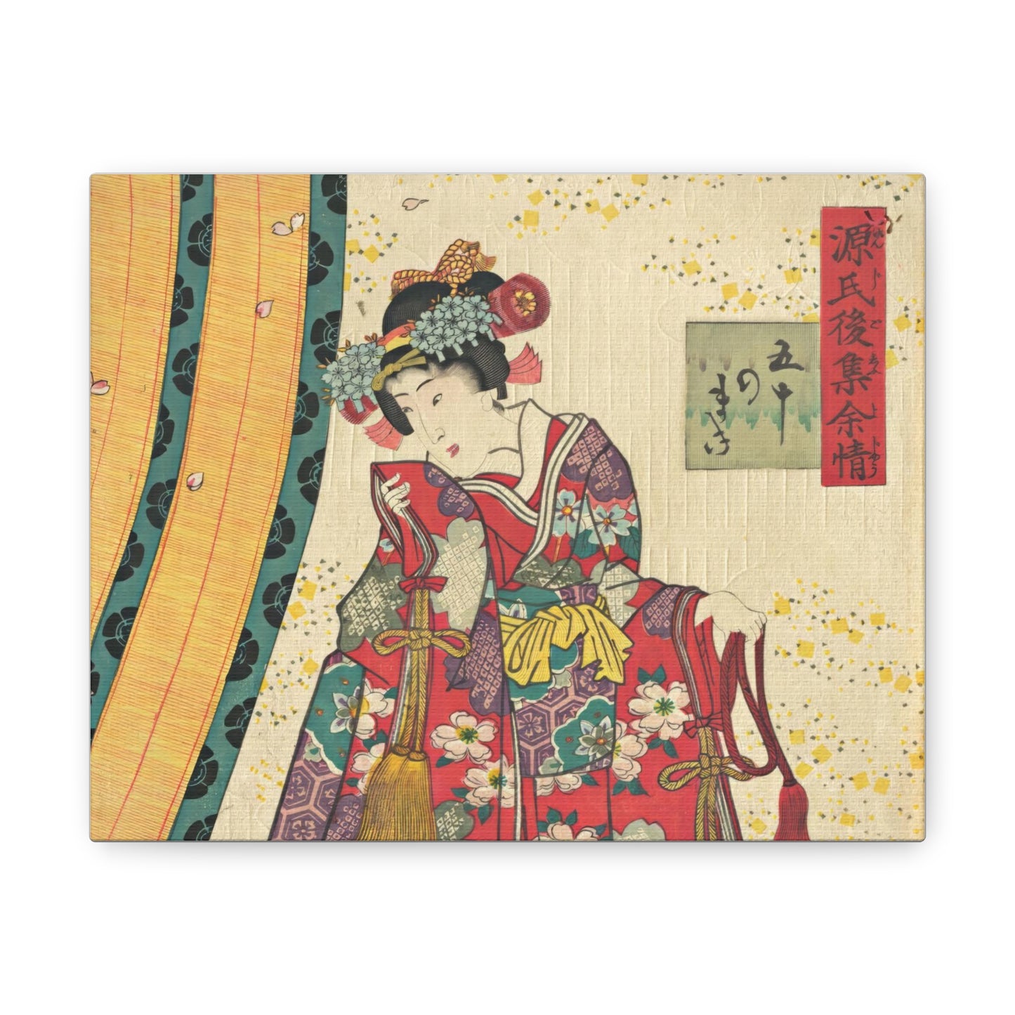 Utagawa Kunisada - Parody of the Third Princess and Kashiwagi Wall Art