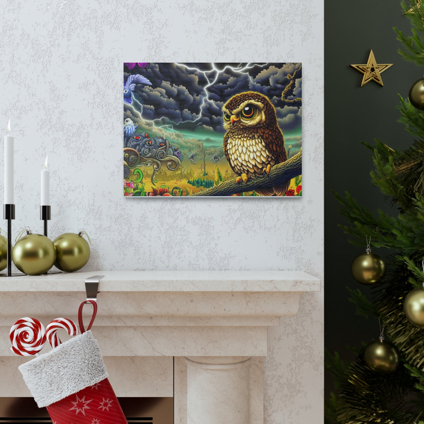 Oklahoma Owl - Canvas Wall Art