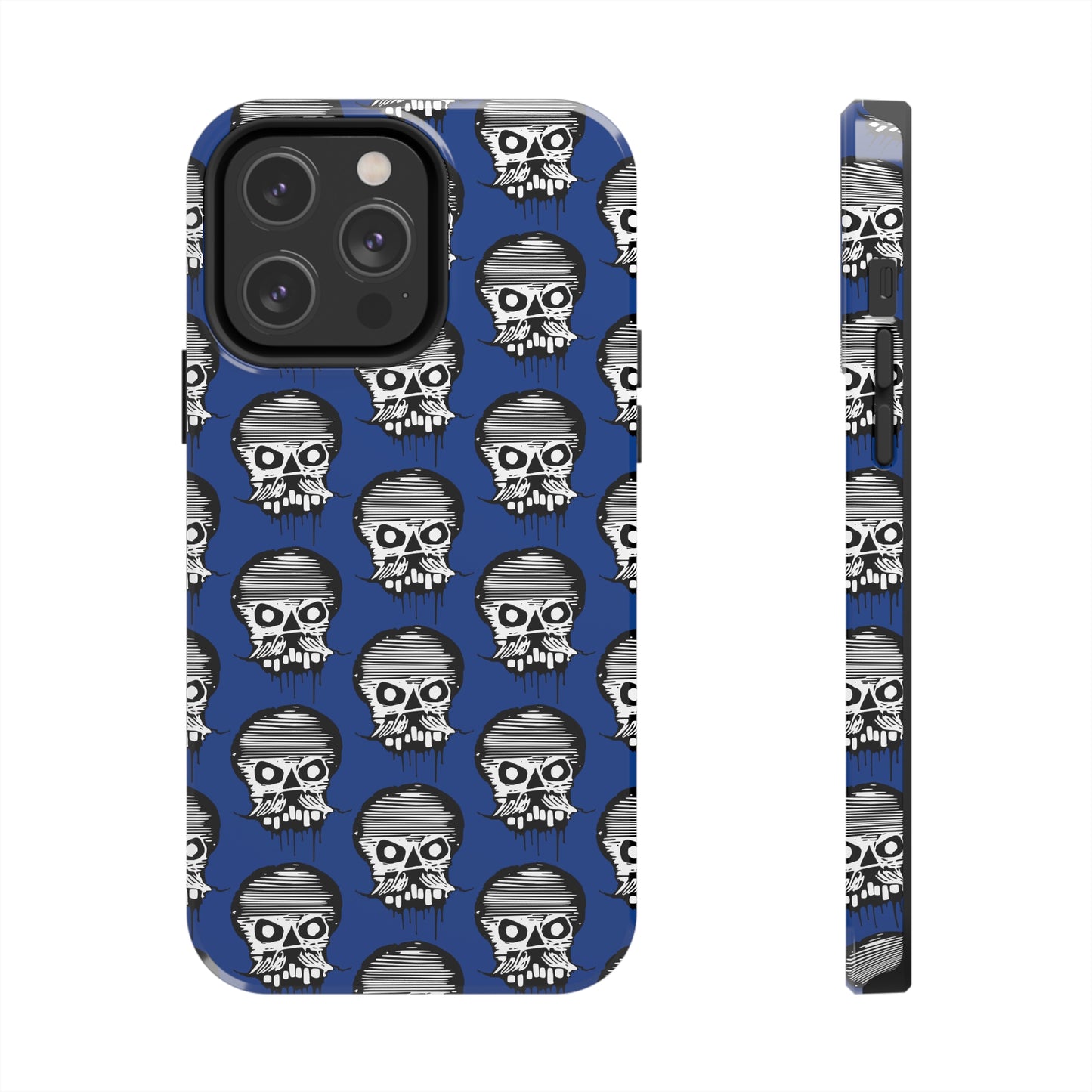 Skull Blue Tough Phone Case