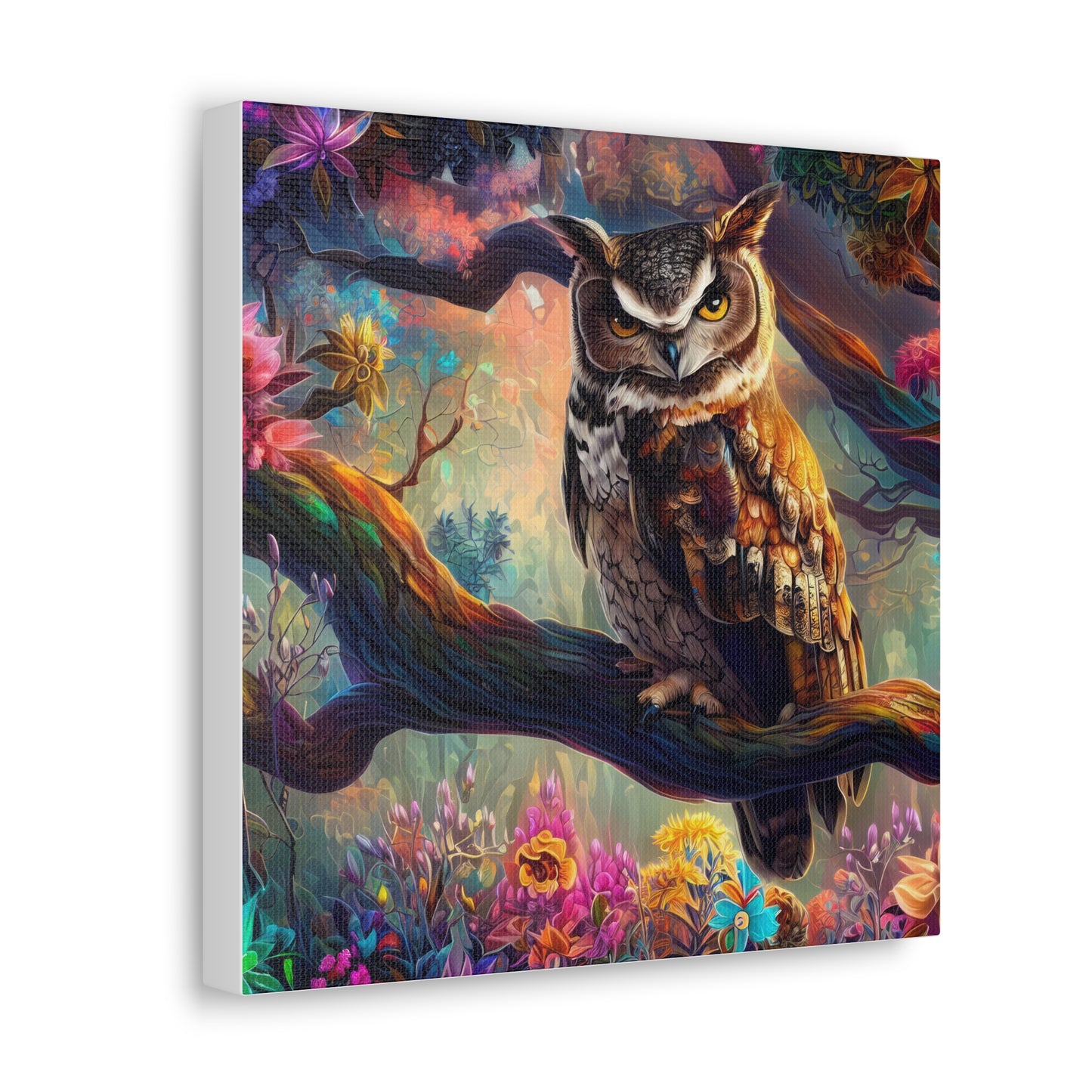 South Dakota Owl - Canvas Wall Art