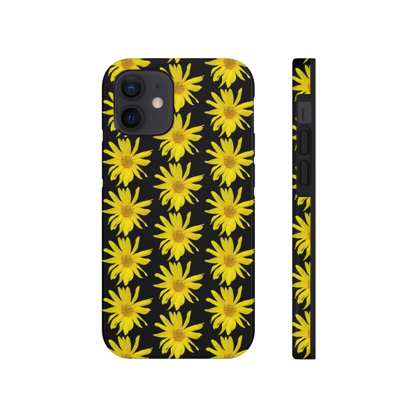 Wild Sunflower Black Tough Phone Case