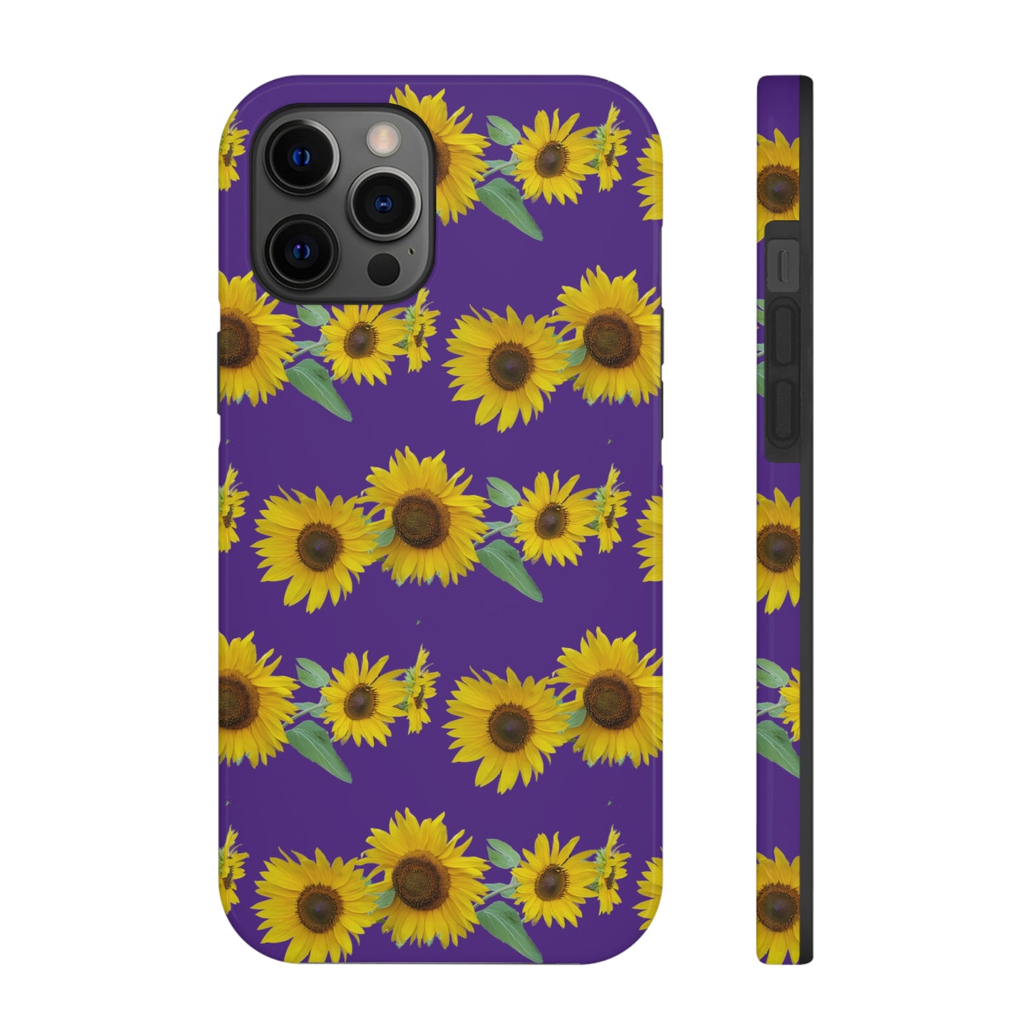 Sunflower Cluster Purple Tough Phone Case